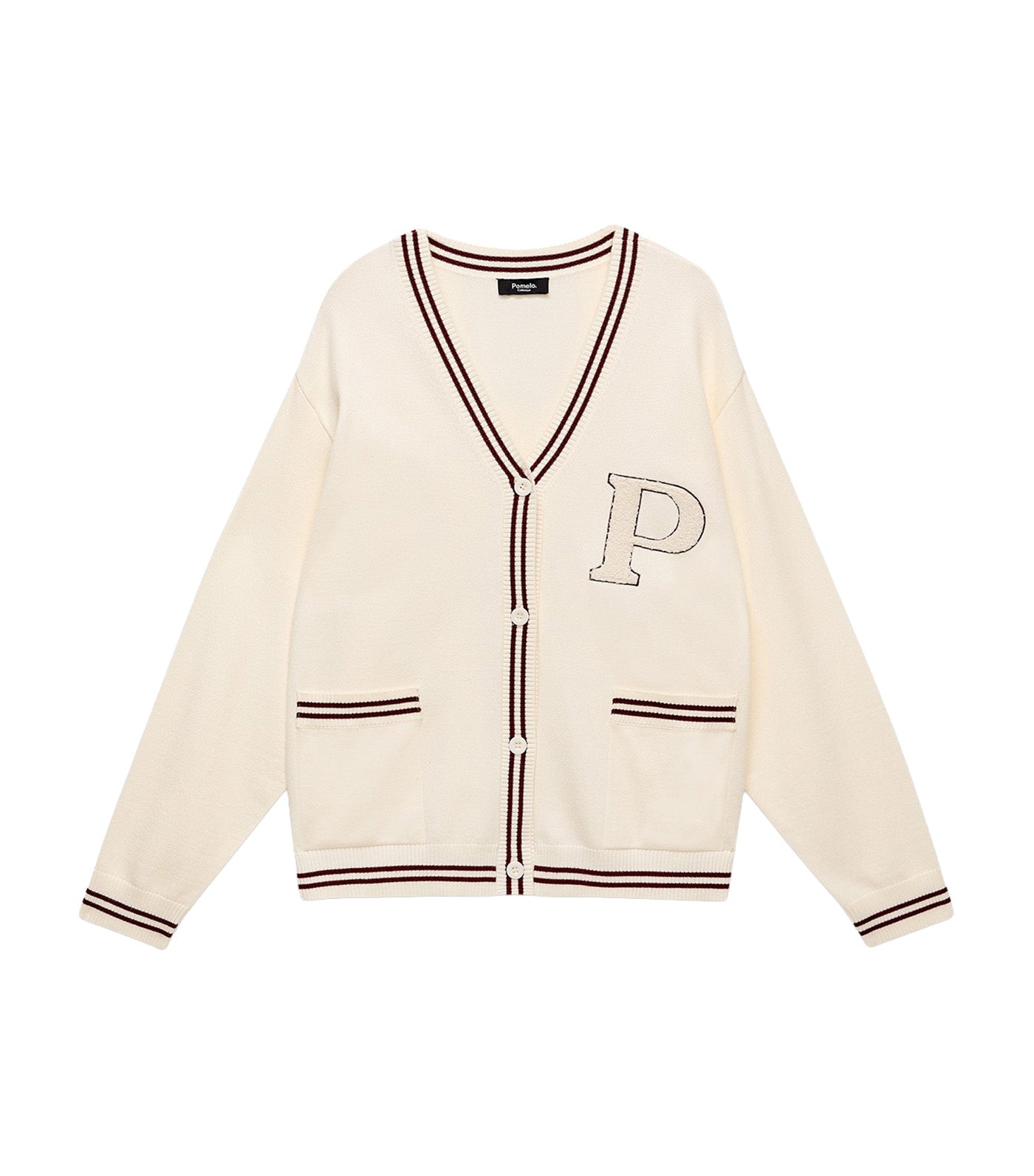 Varsity Cardigan Ivory