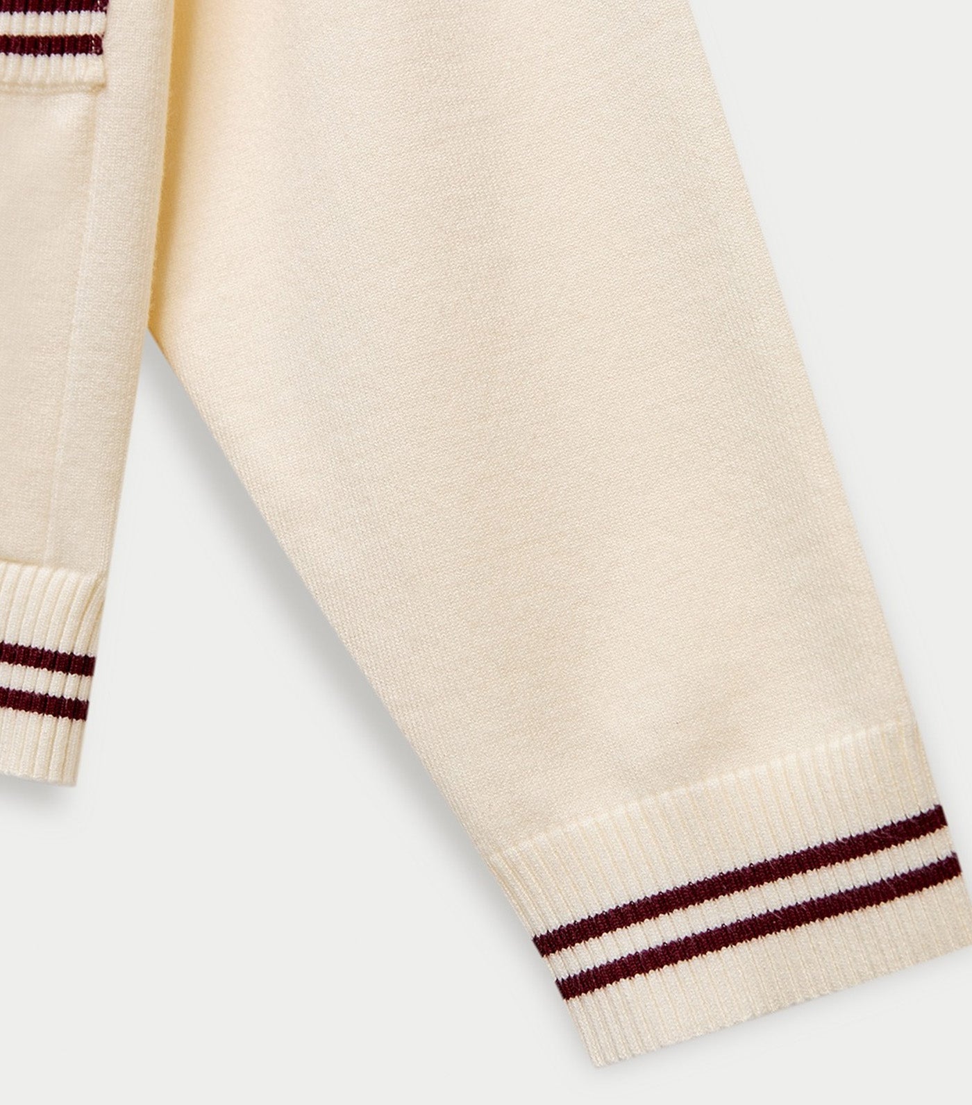Varsity Cardigan Ivory