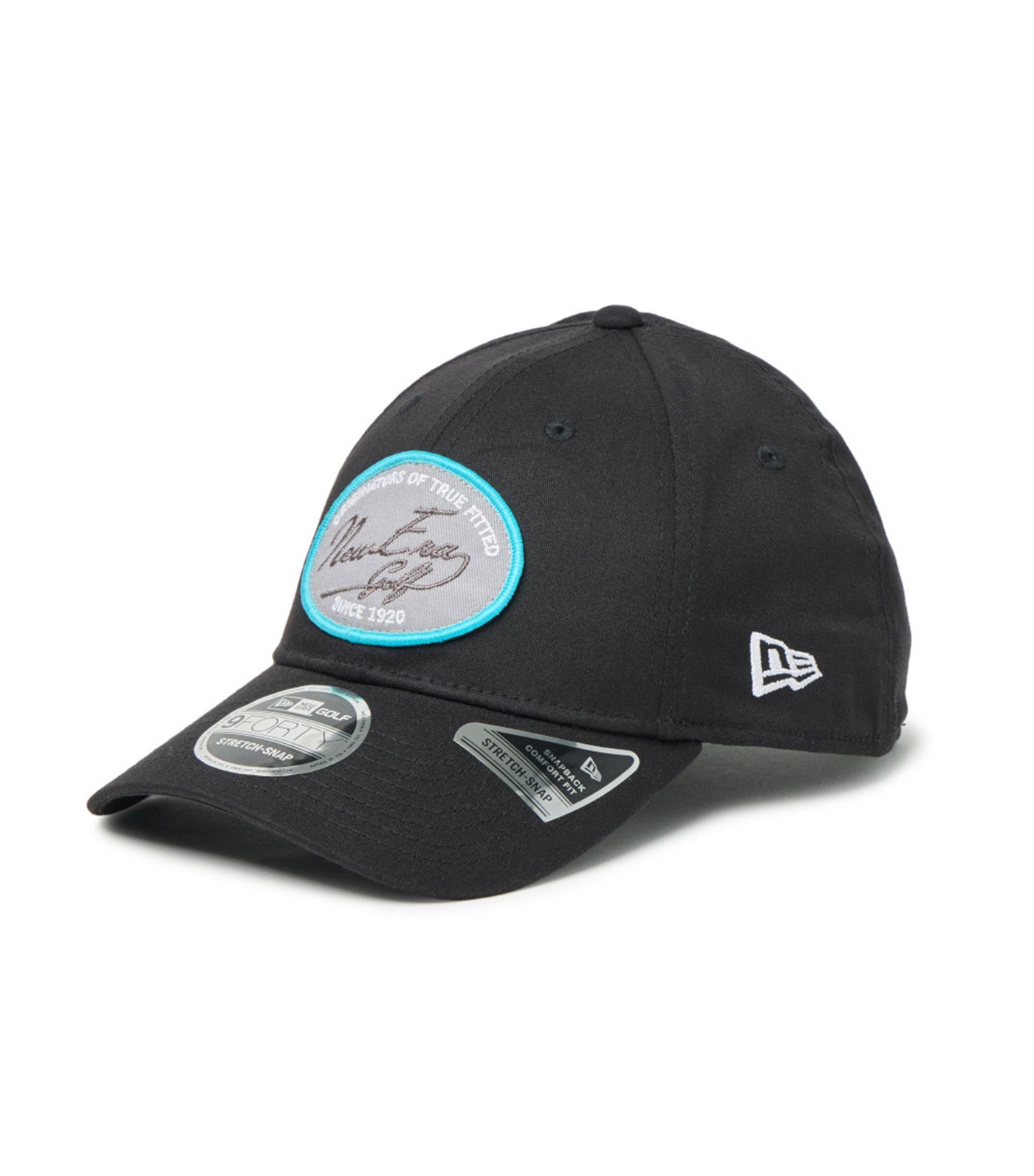 Script Oval Patch Black Golf 9FORTY Stretch Snapback Cap Black