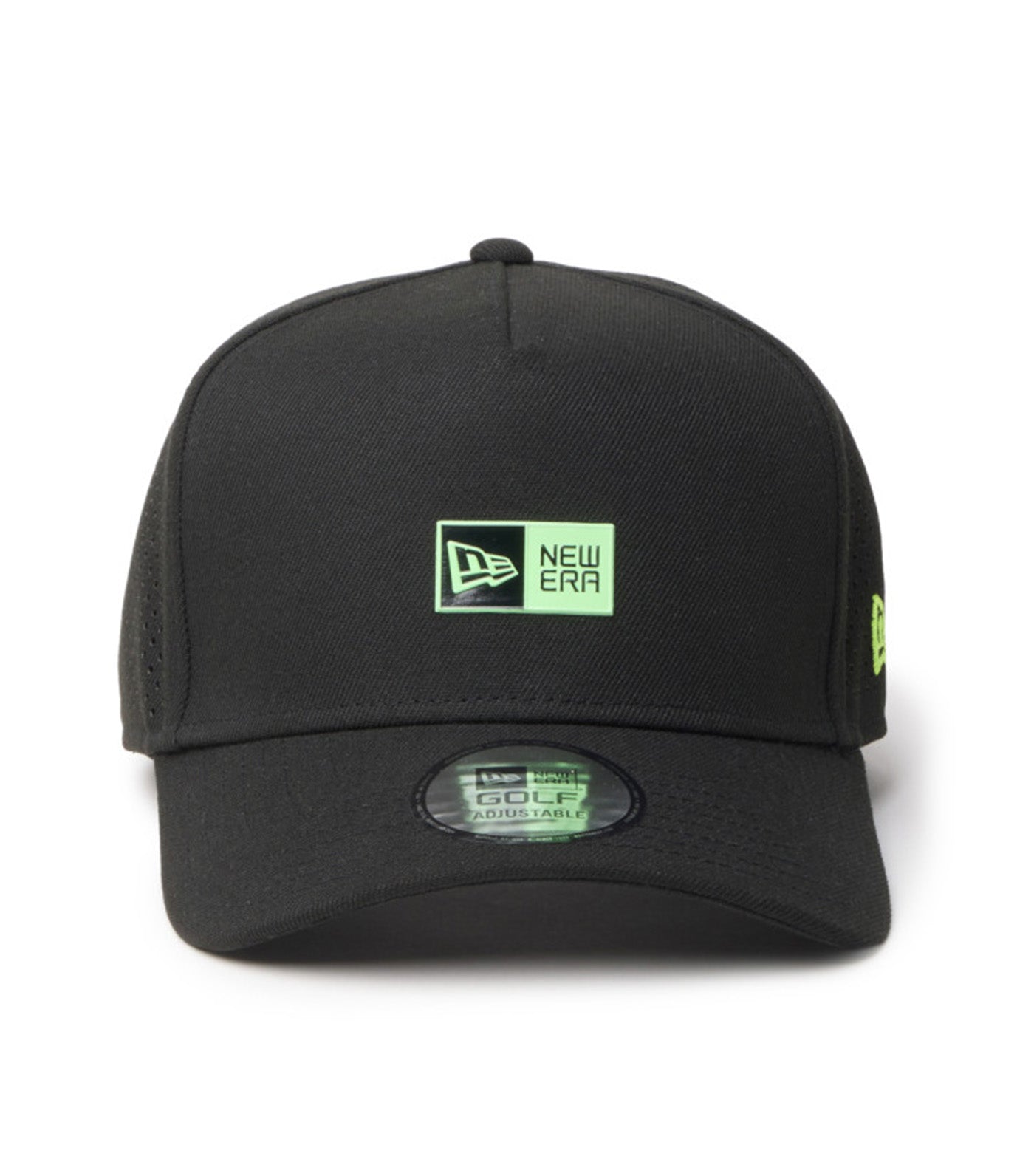 New Era Box Logo Golf Black 9FORTY A-Frame Black | Rustan's