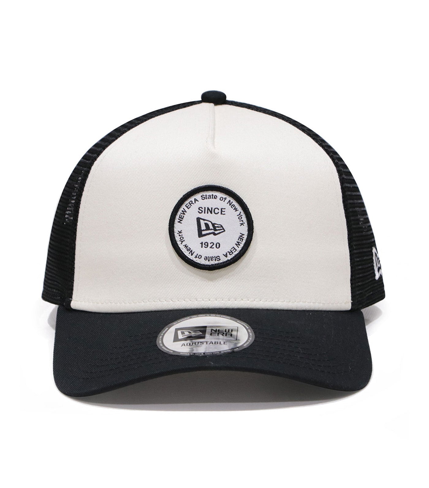 Round Patch 9FORTY A-Frame Trucker Cap Chrome/Black
