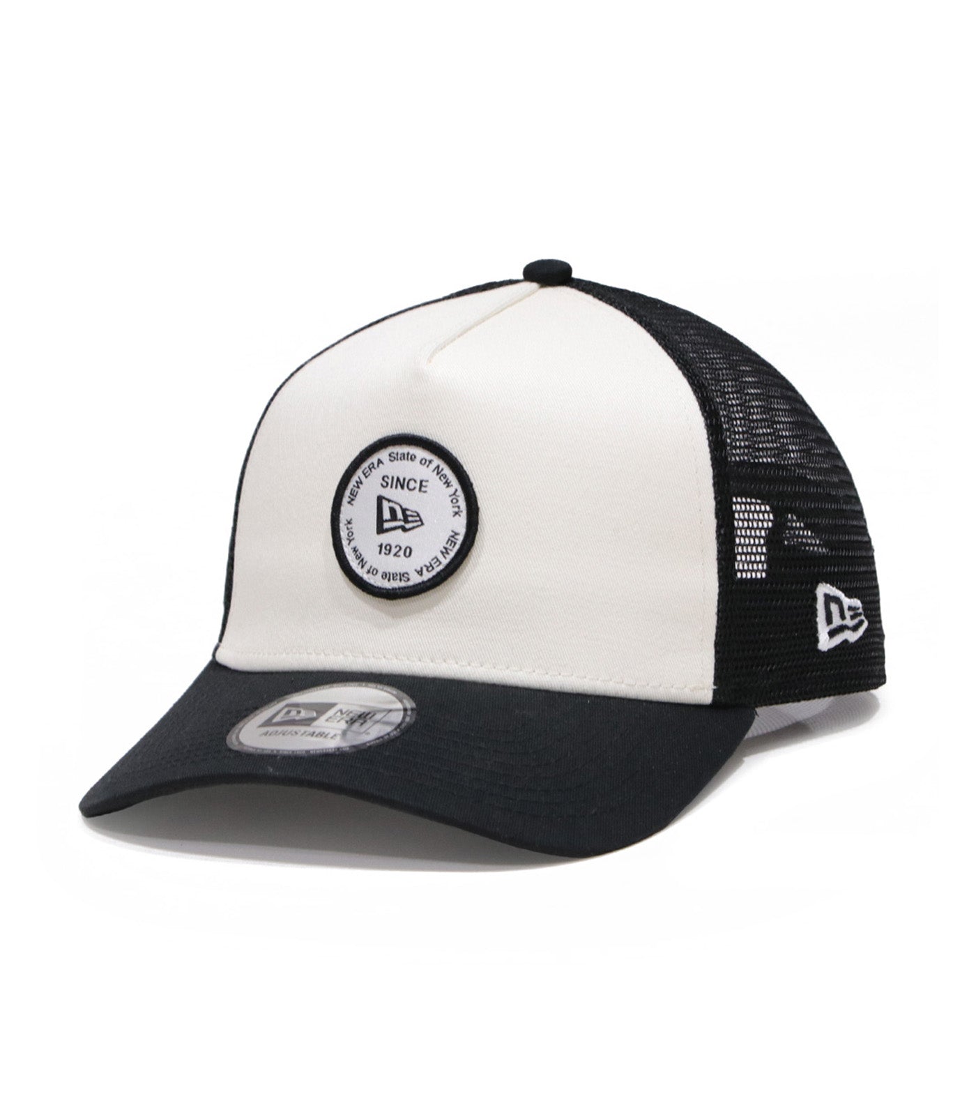 Round Patch 9FORTY A-Frame Trucker Cap Chrome/Black