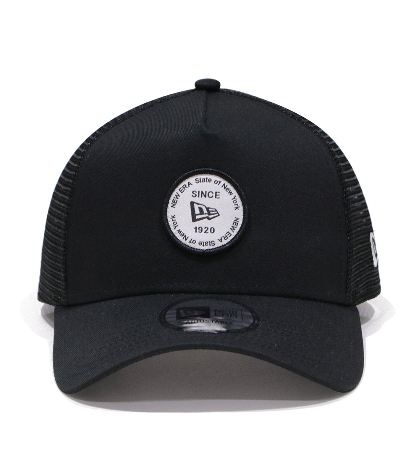Round Patch 9FORTY A-Frame Trucker Cap Black
