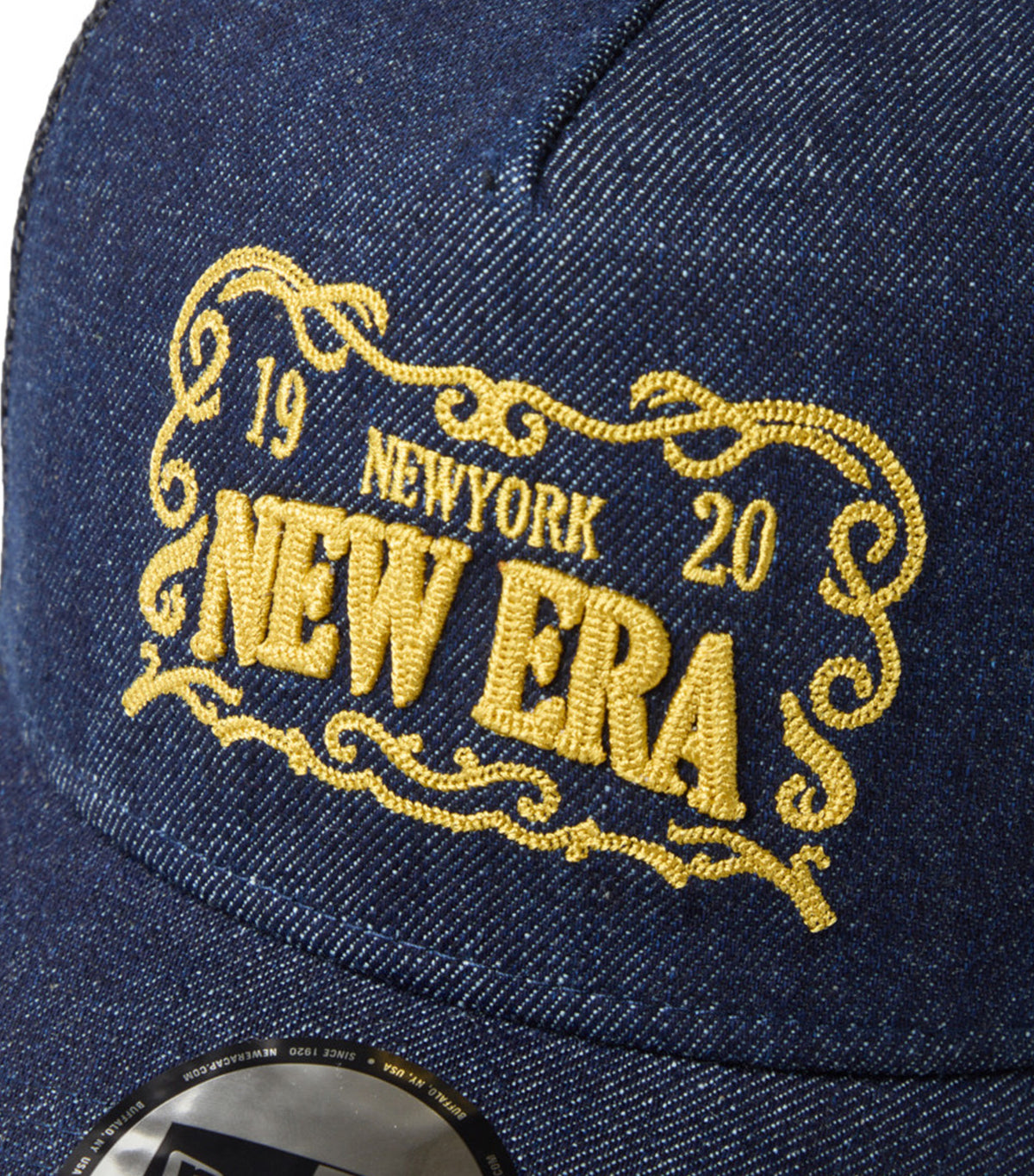 Frame Logo 9FORTY A-Frame Trucker Cap Denim