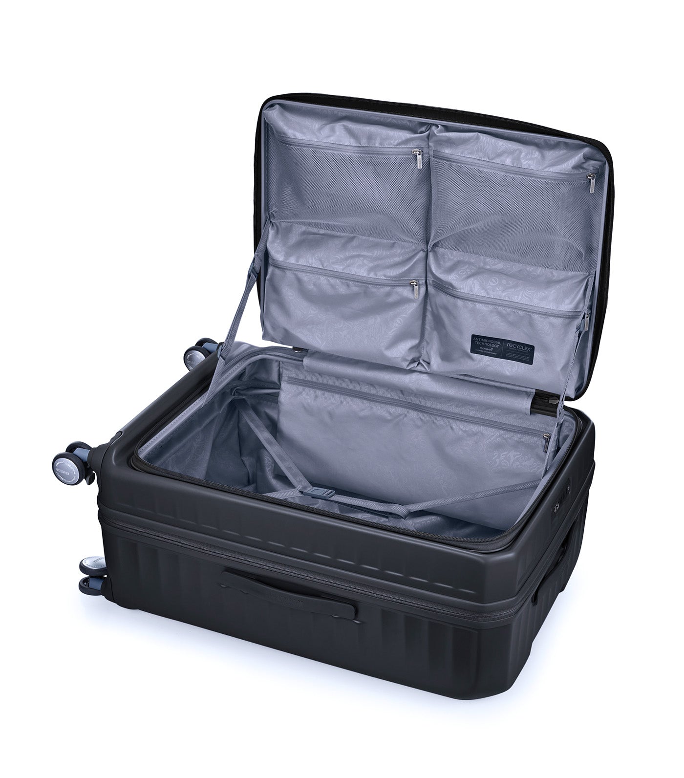 新品未使用 FRONTEC SPINNER 76 EXP TSA OS American Tourister Frontec™ Spinner Exp TSA OS Black | Rustan's