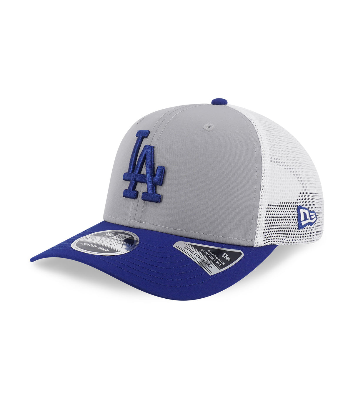 Los Angeles Dodgers 9SEVENTY Stretch Snapback Trucker Cap Gray/Dark Royal