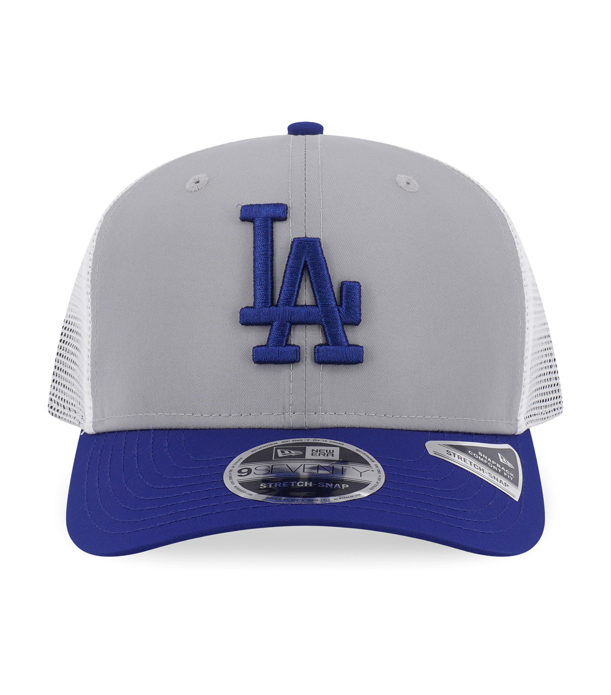 Los Angeles Dodgers 9SEVENTY Stretch Snapback Trucker Cap Gray/Dark Royal