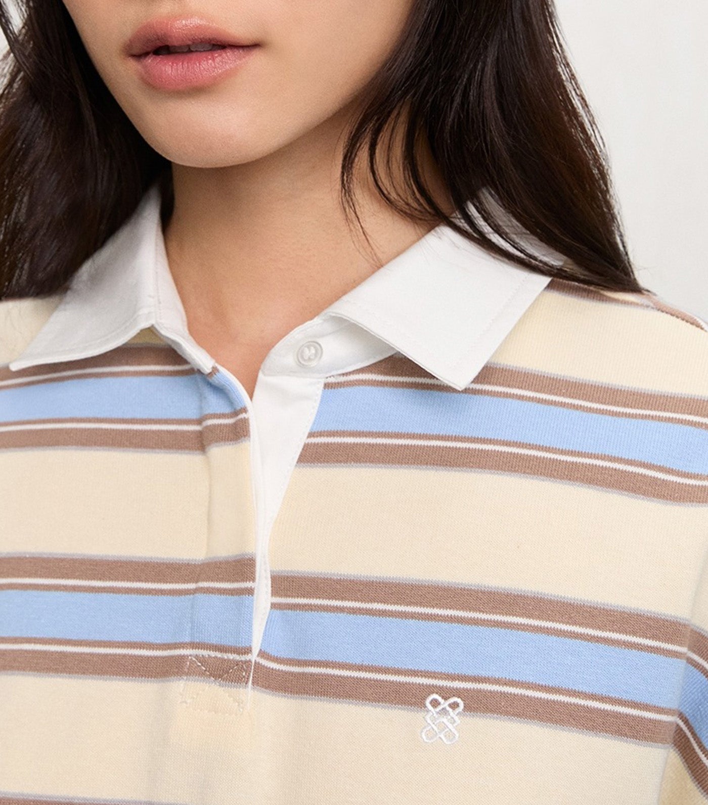 Striped Polo Shirt Multicolor