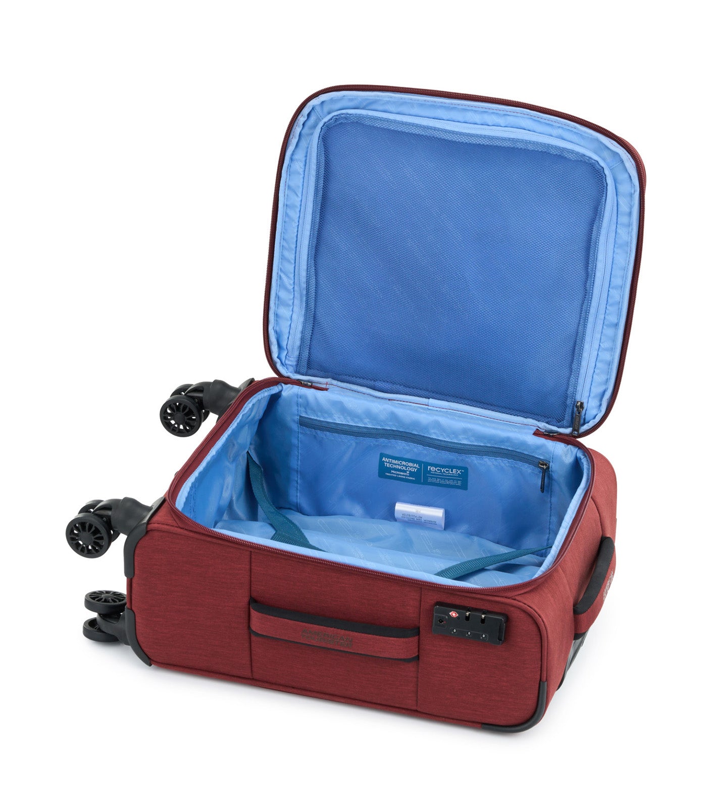 American Tourister Sky Blaze Spinner EXP TSA Melange Burgundy