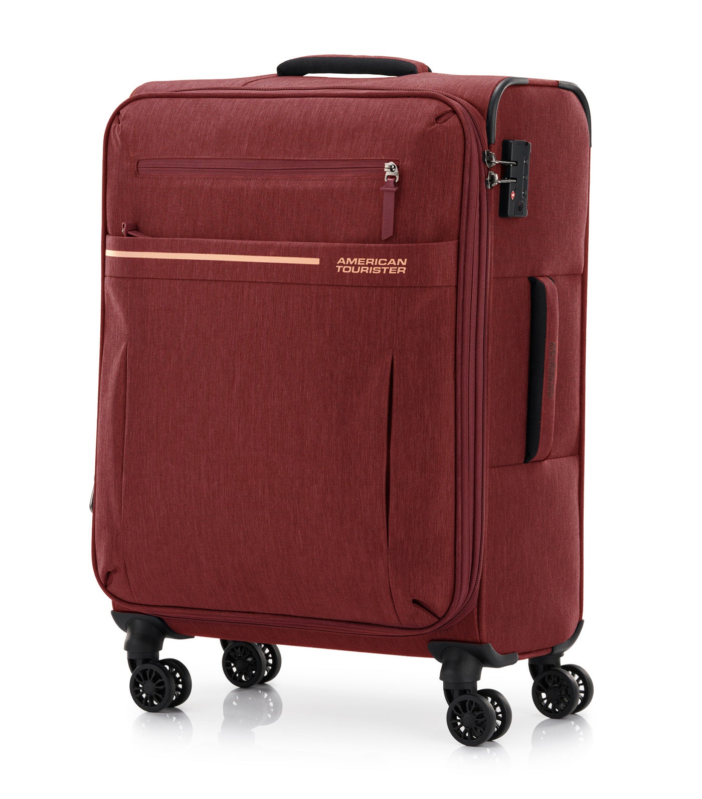 American Tourister Sky Blaze Spinner EXP TSA Melange Burgundy