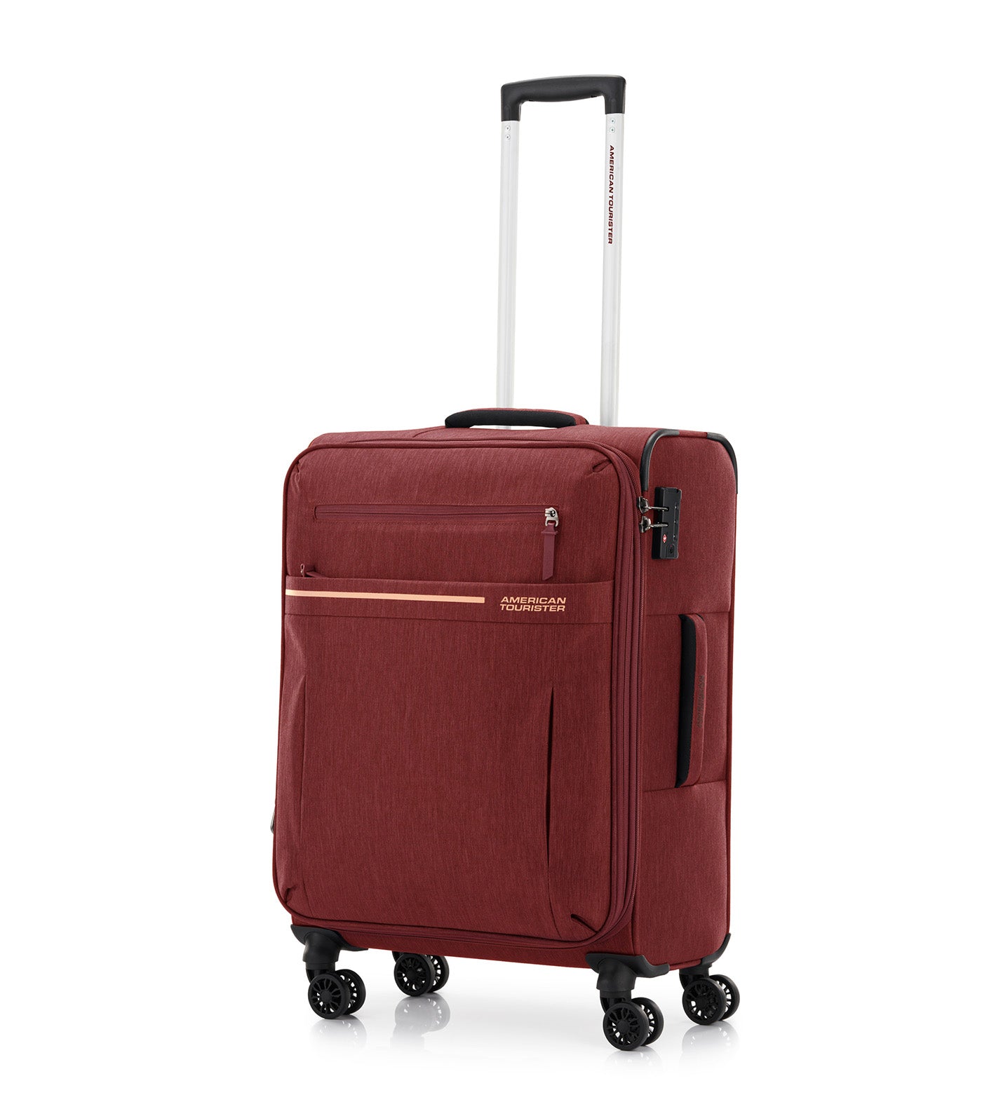 American Tourister Sky Blaze Spinner EXP TSA Melange Burgundy