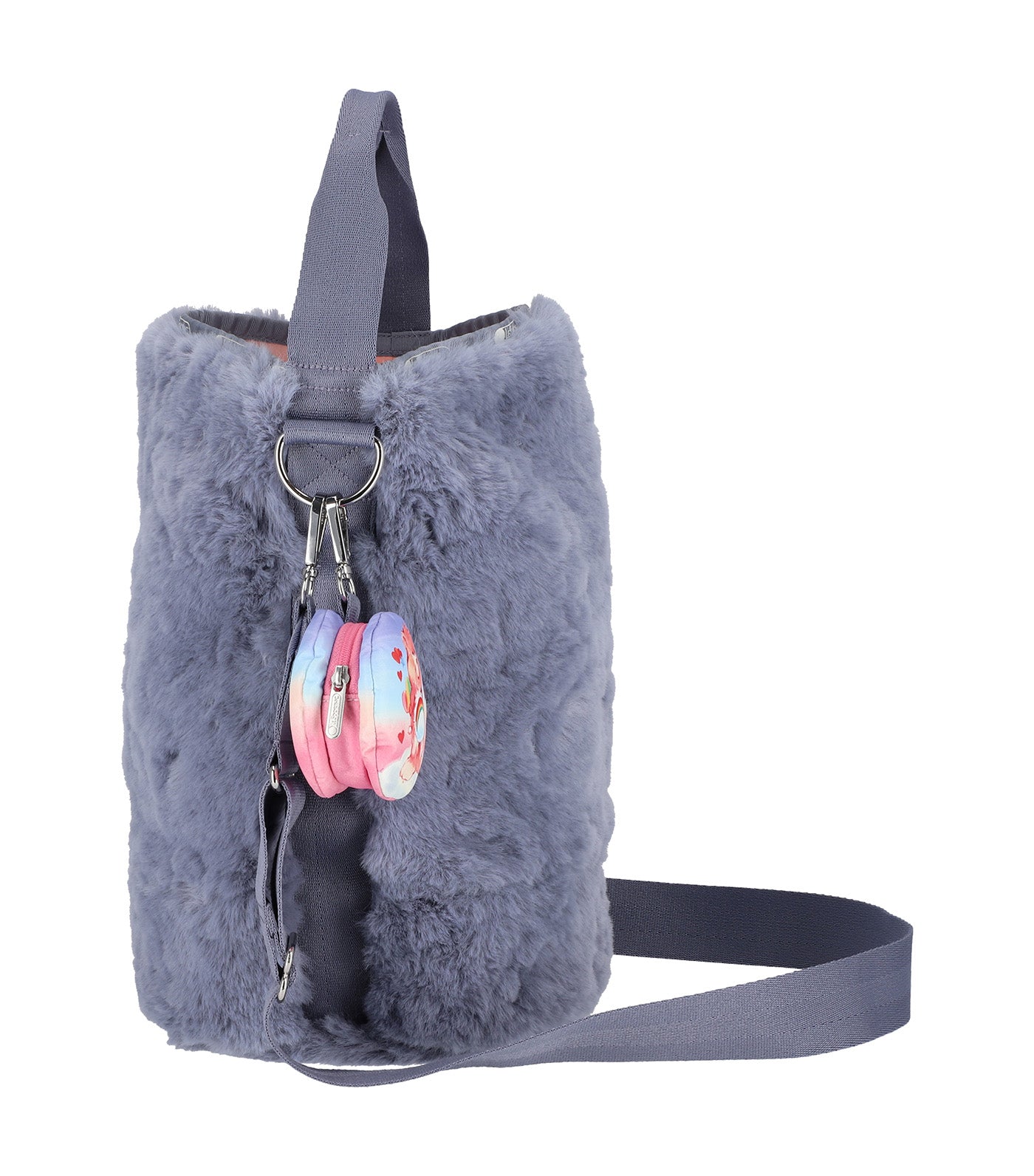 LeSportsac x Care Bears Convertible Bucket Bag Care Bears Fuzzy Gray