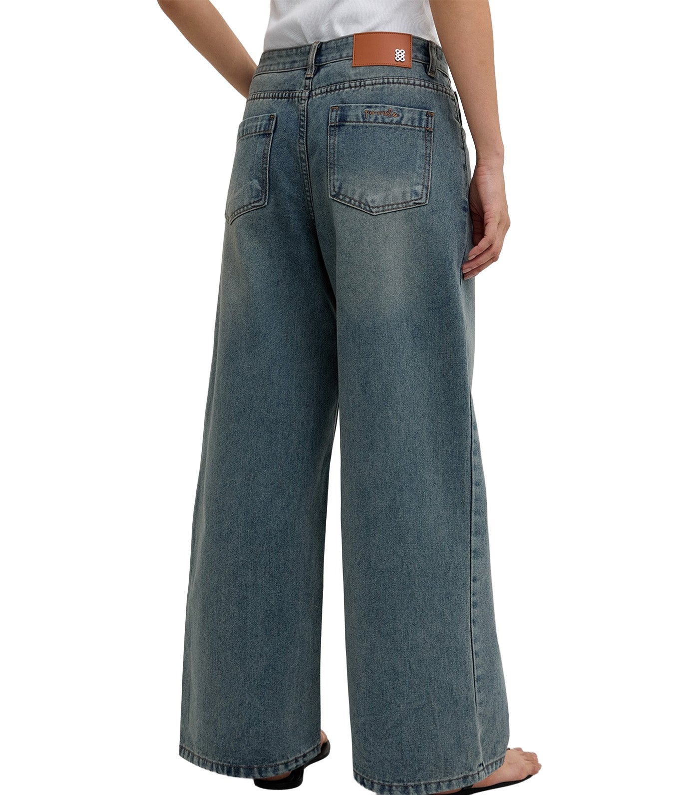 Pomelo Wide Leg Jeans Blue