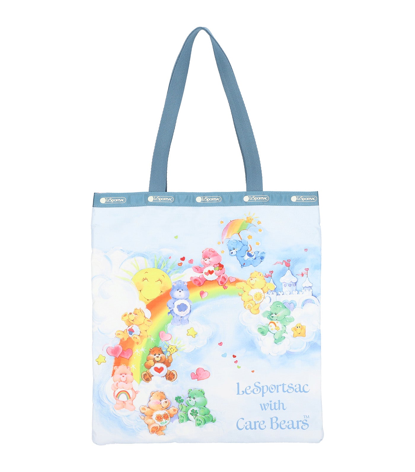 LeSportsac x Care Bears Large Emerald Tote Care Bears Rainbow Sky
