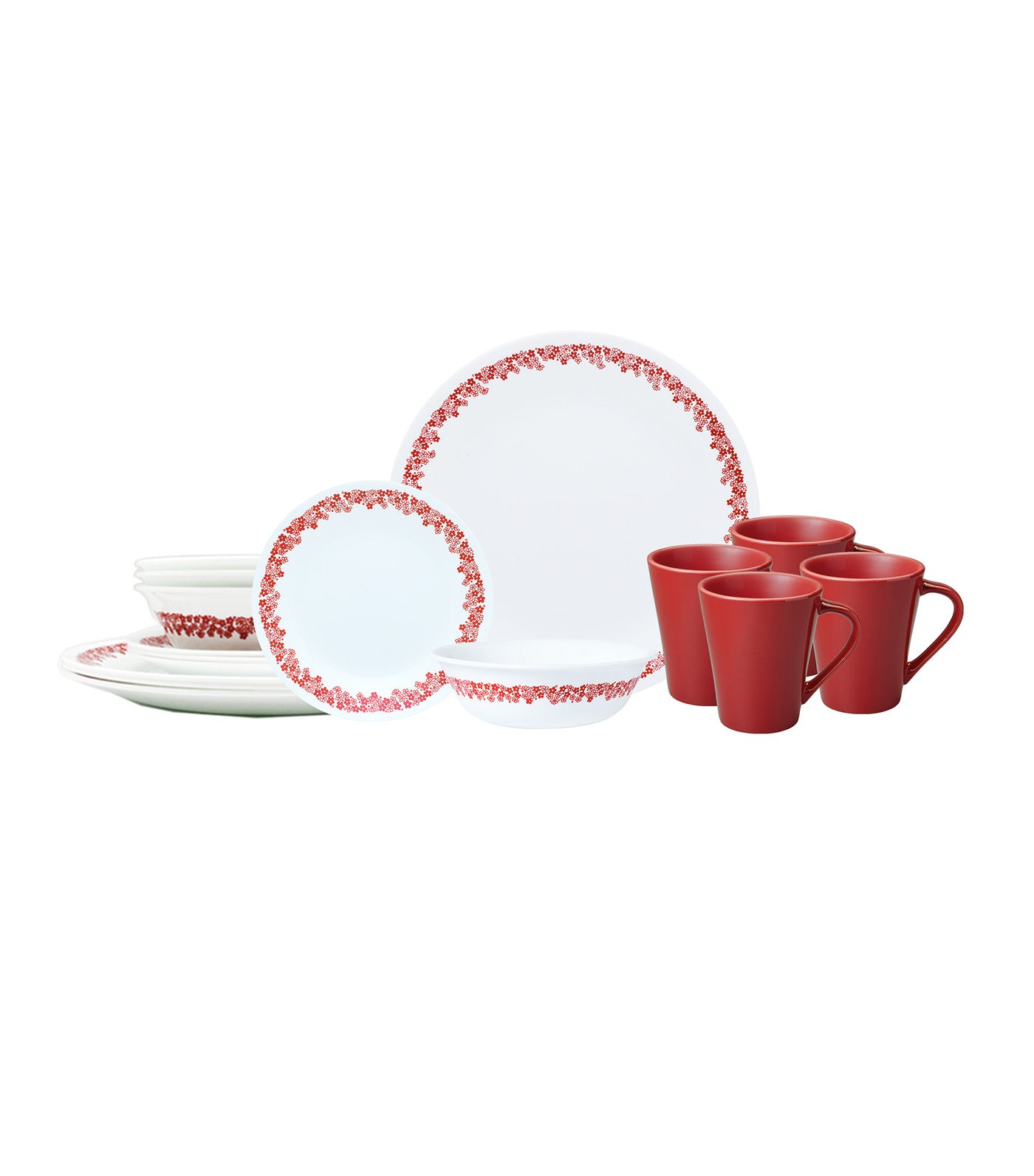 16-Piece Classic Set - Spring Blossom Red