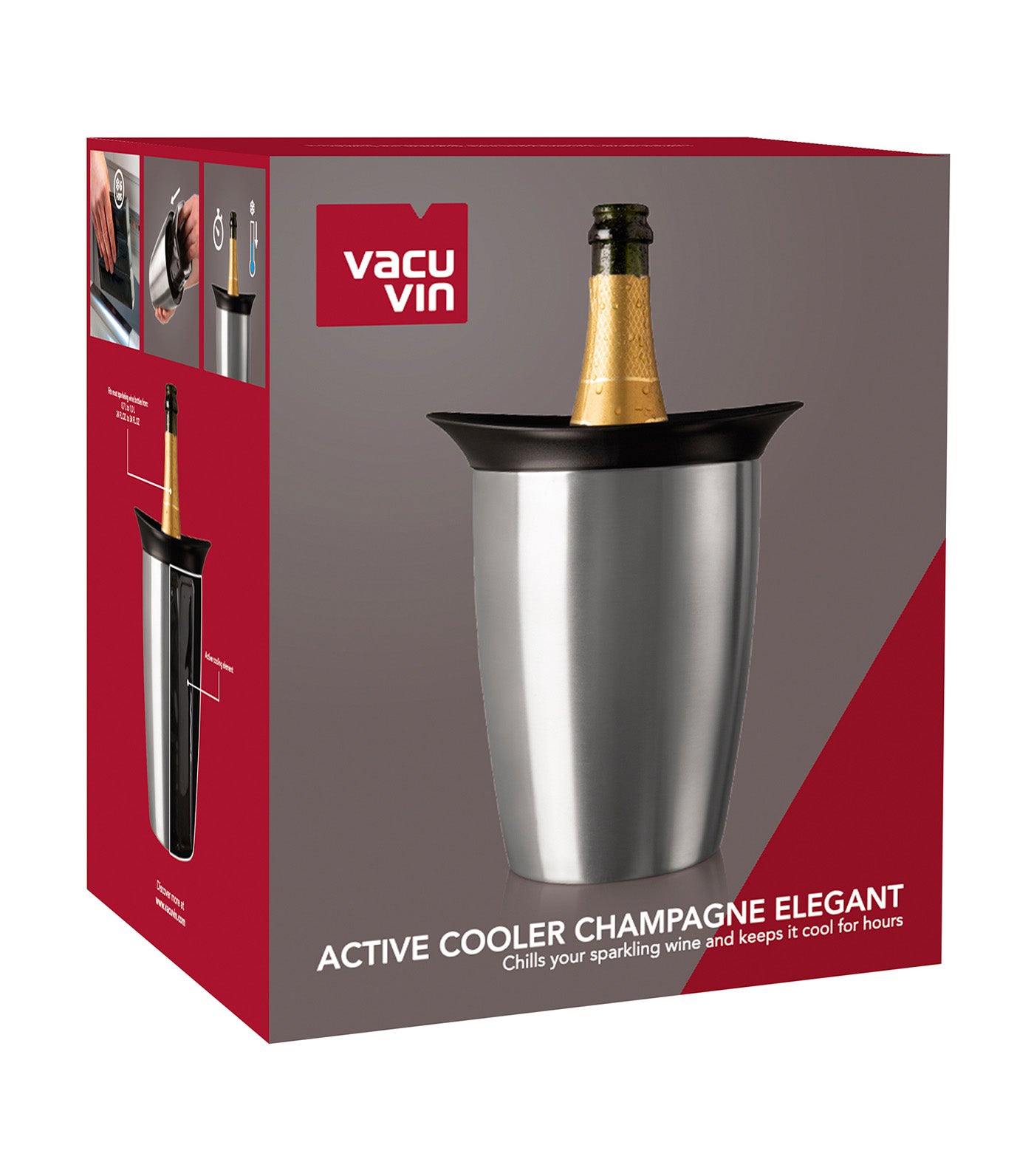 Active Cooler Champagne Elegant Stainless Steel