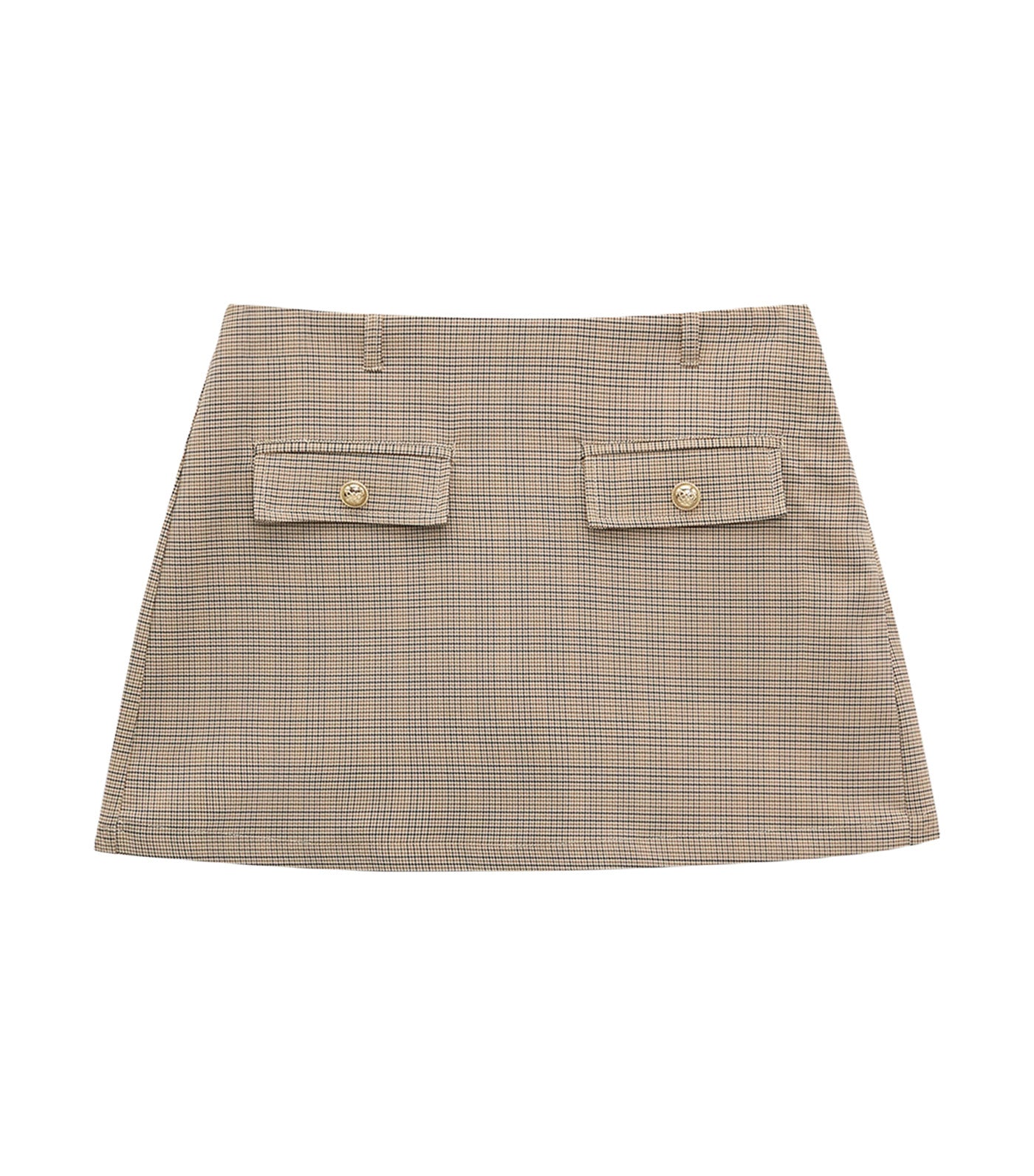 Checkered Skort Beige