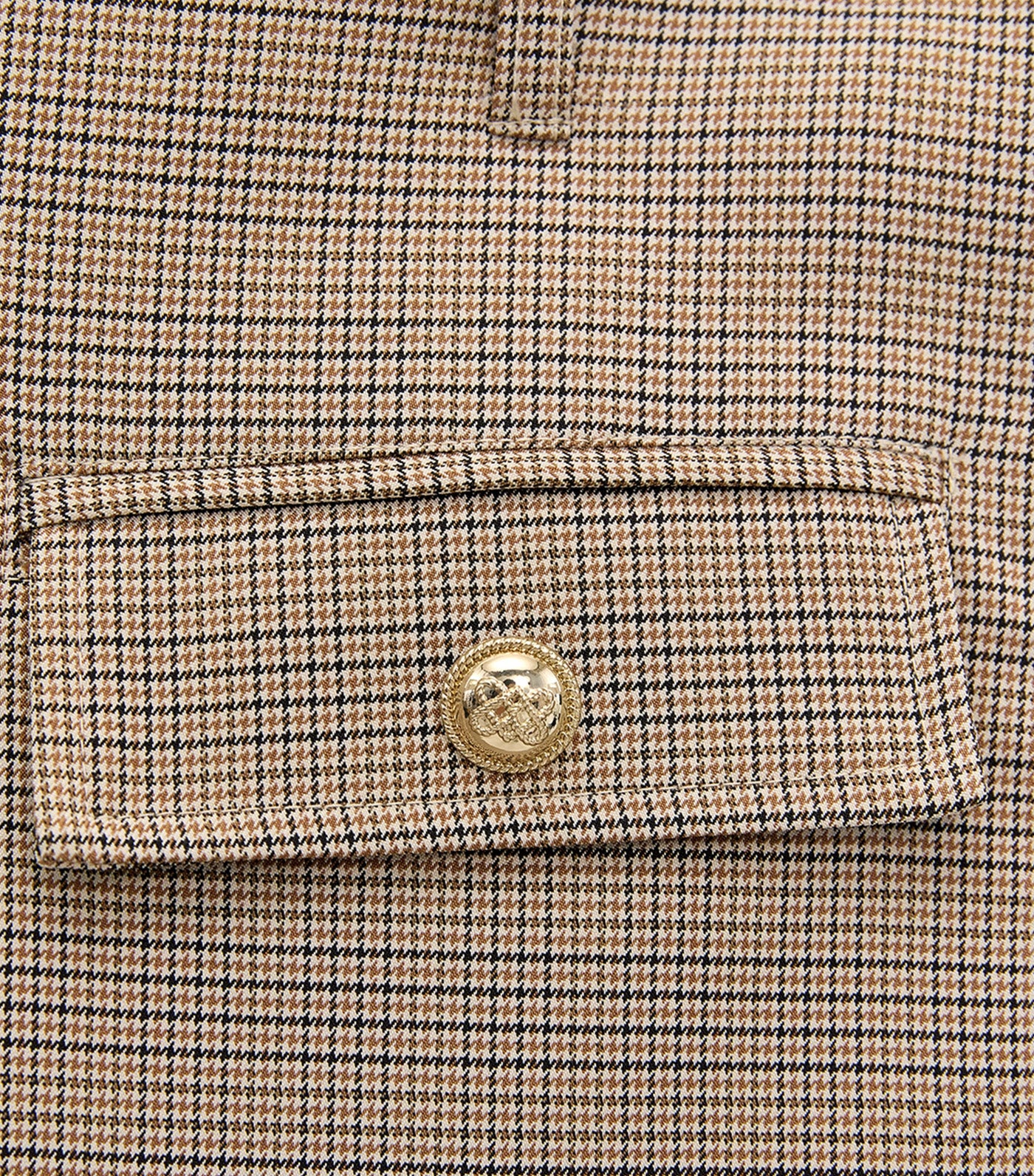 Checkered Skort Beige