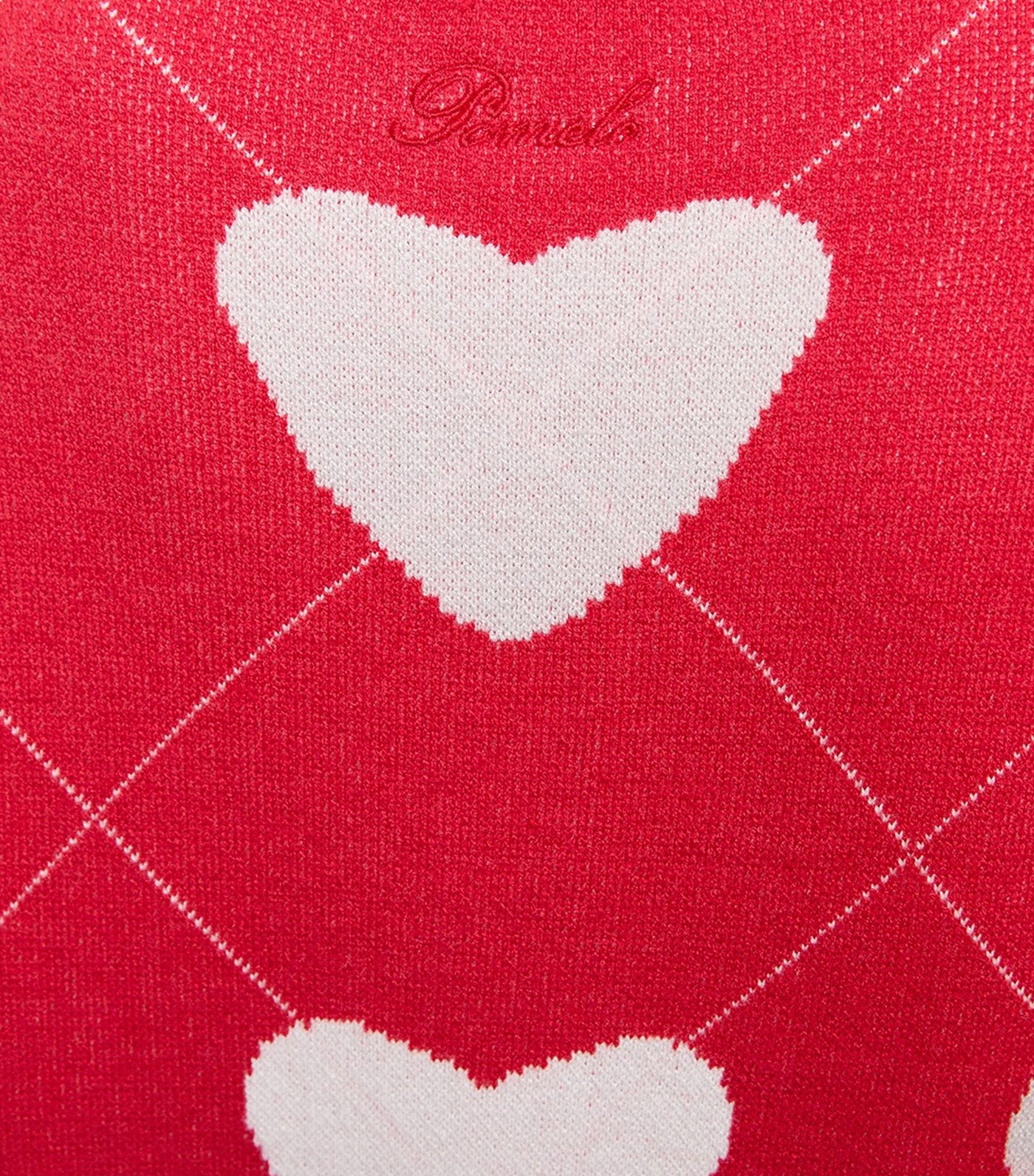 Pomelo Heartfelt Cardigan Red