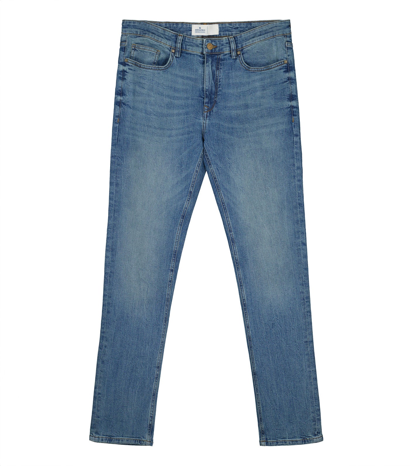 Medium-Soiled Wash Skinny Jeans Denim