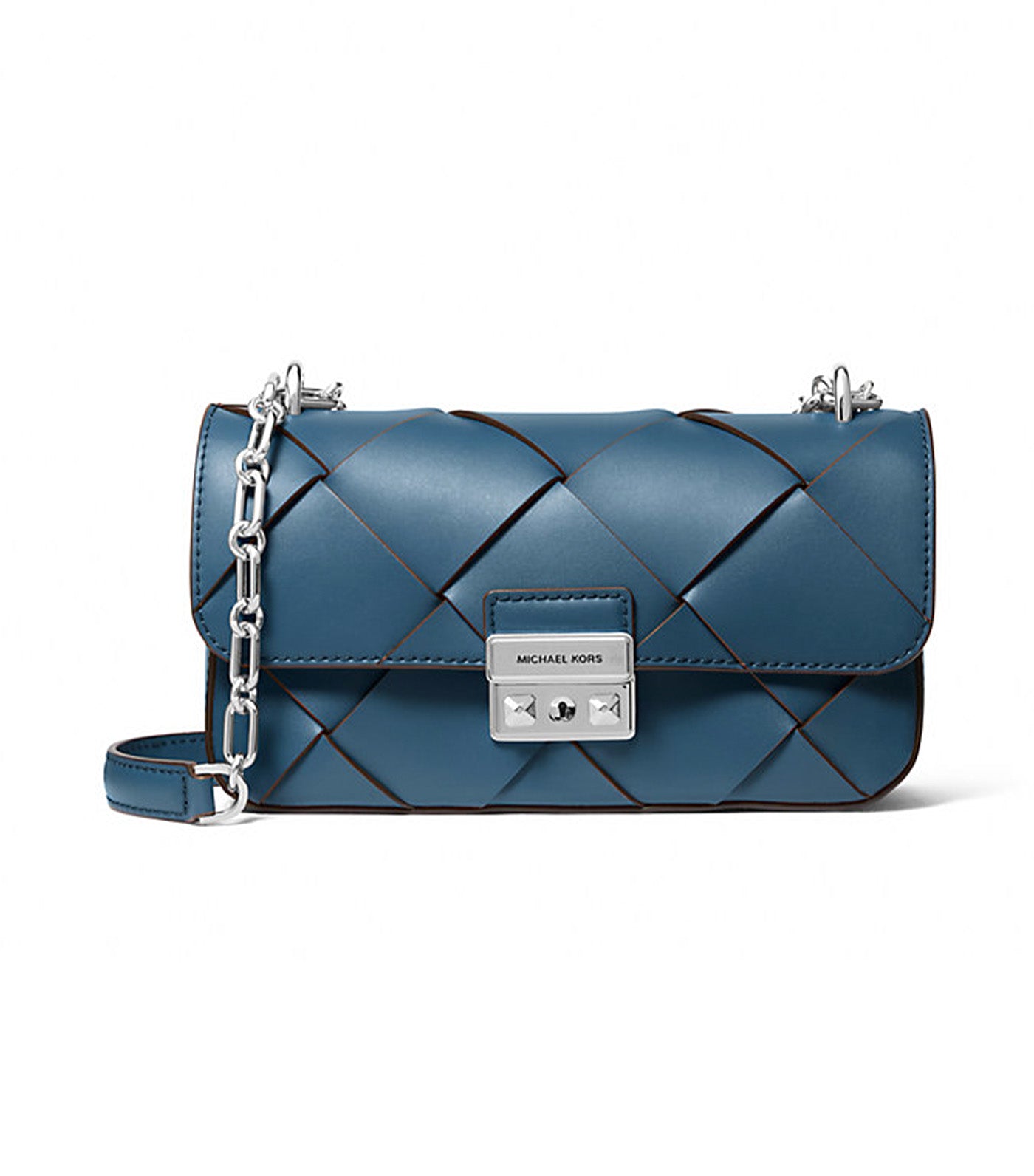 Tribeca Small Woven Leather Shoulder Bag