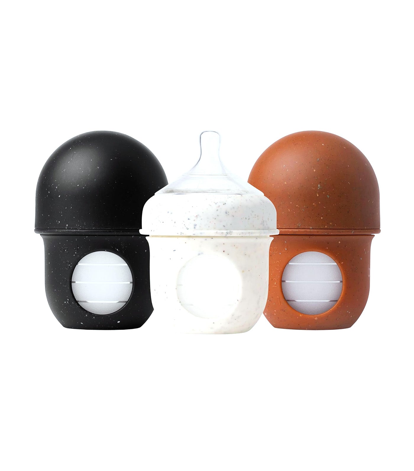 3-Pack Nursh Silicone Pouch Bottle 4oz Speckle