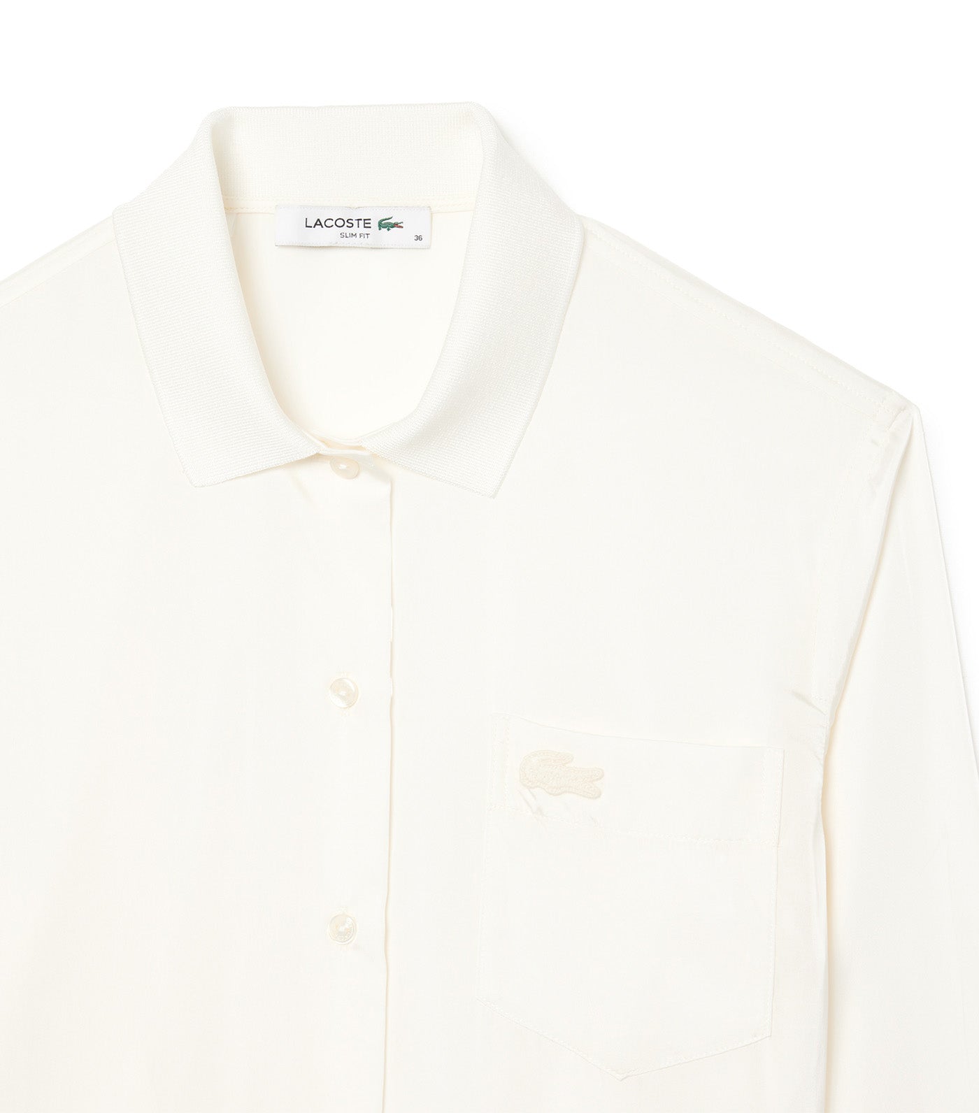 Fluid Ribbed Collar Shirt