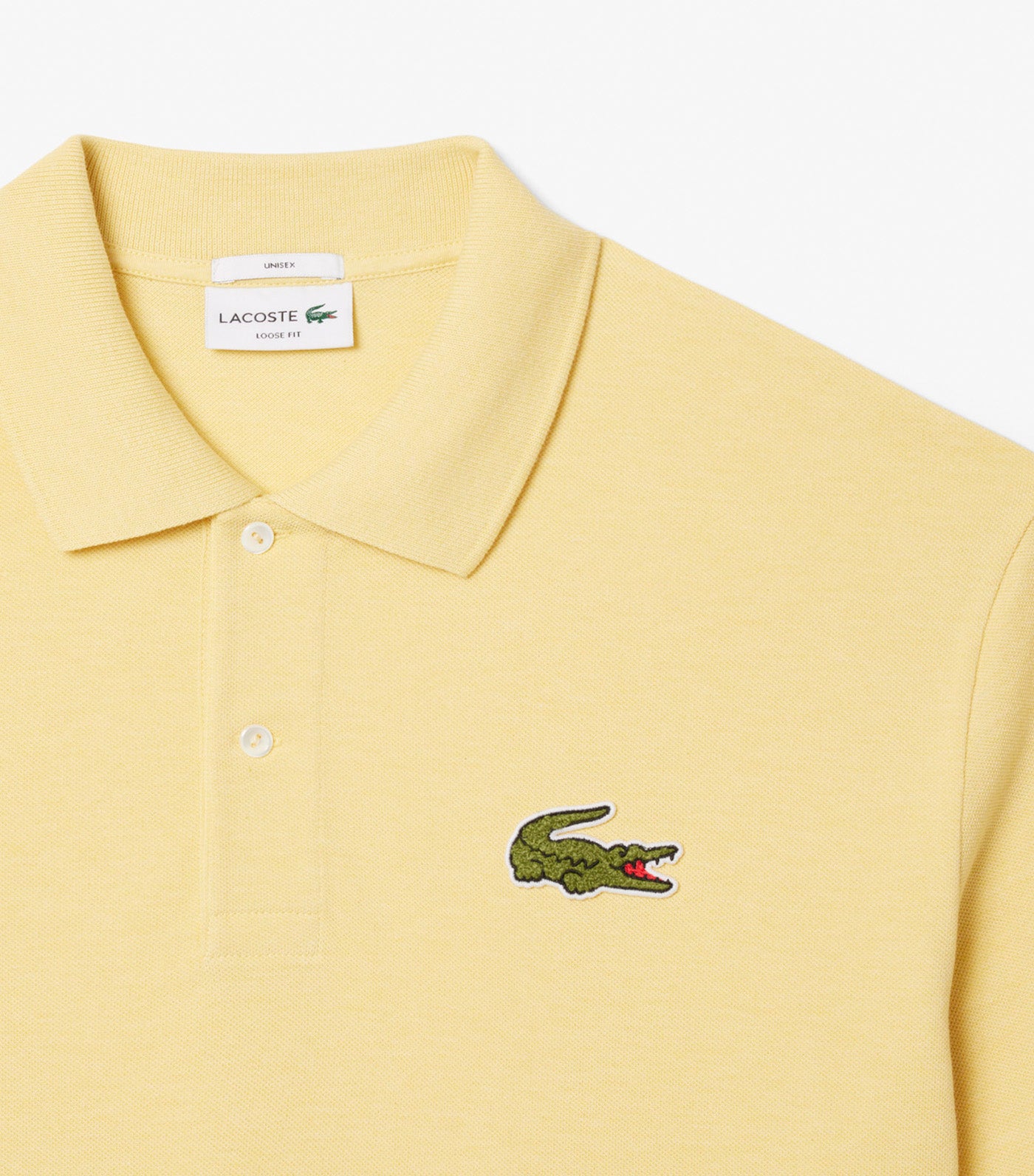 Loose Fit L.12.12 Piqué Badge Polo Shirt Soleil Chine