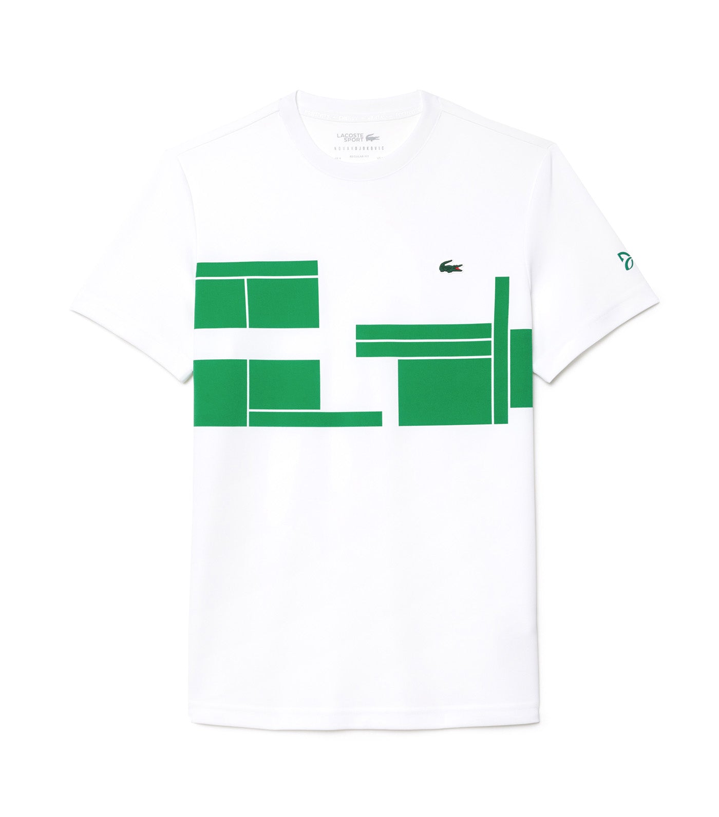 Lacoste Tennis x Novak Djokovic T-Shirt White/Fluorine Green