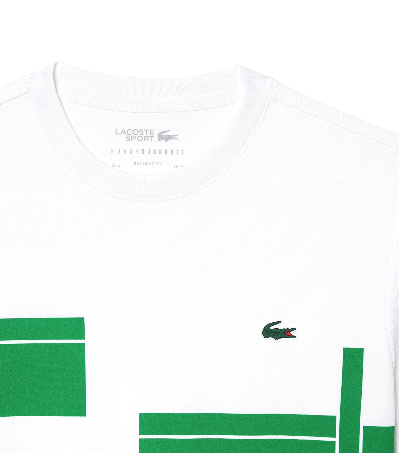 Lacoste Tennis x Novak Djokovic T-Shirt White/Fluorine Green
