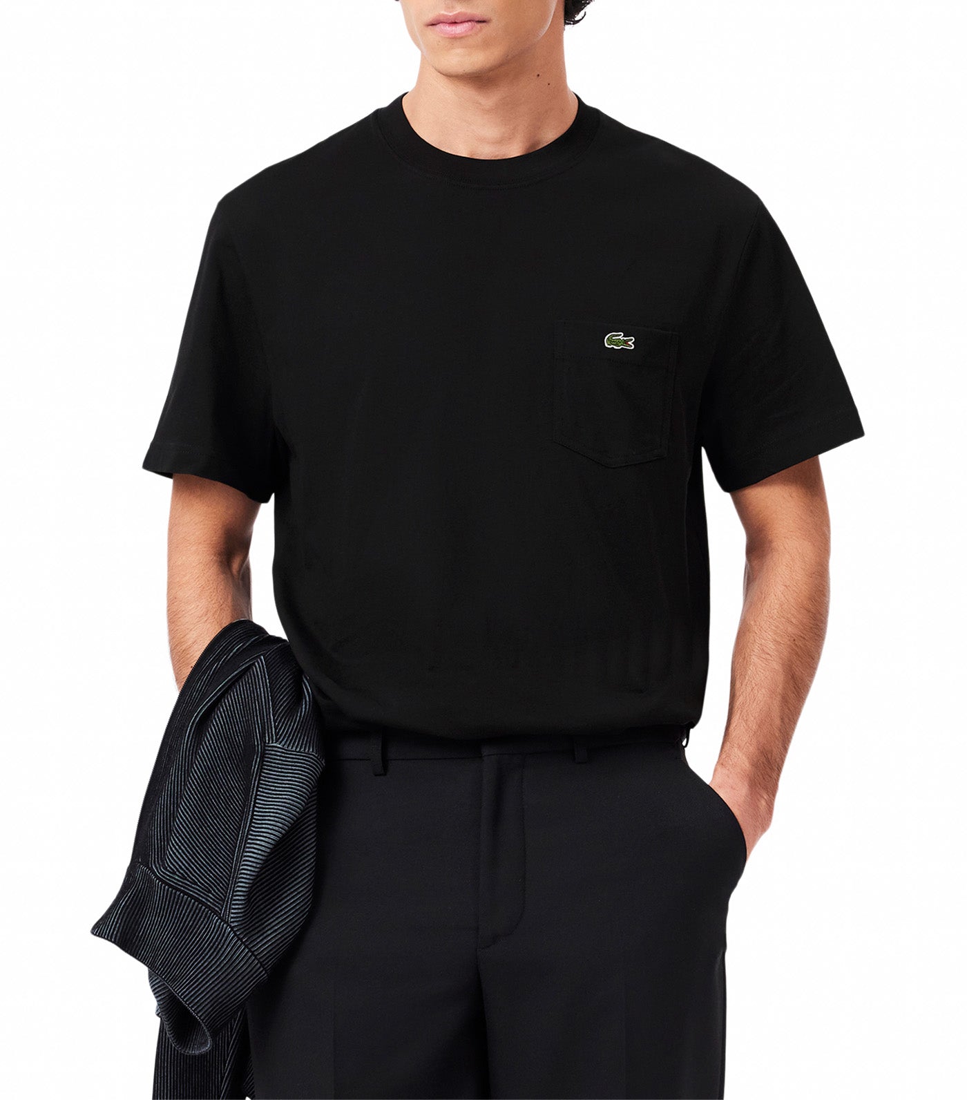 Cotton T-shirt with Breast Pocket