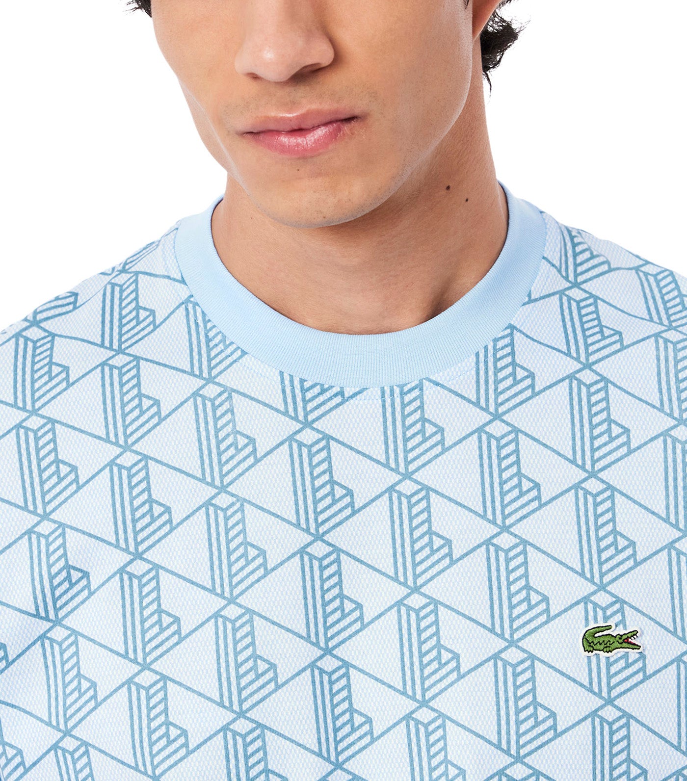 Monogram Cotton T-Shirt Overview/Limestone