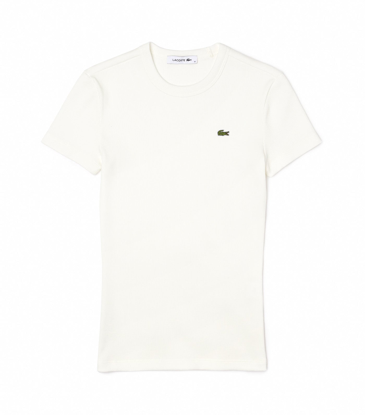 Slim Fit Ribbed Cotton T-shirt