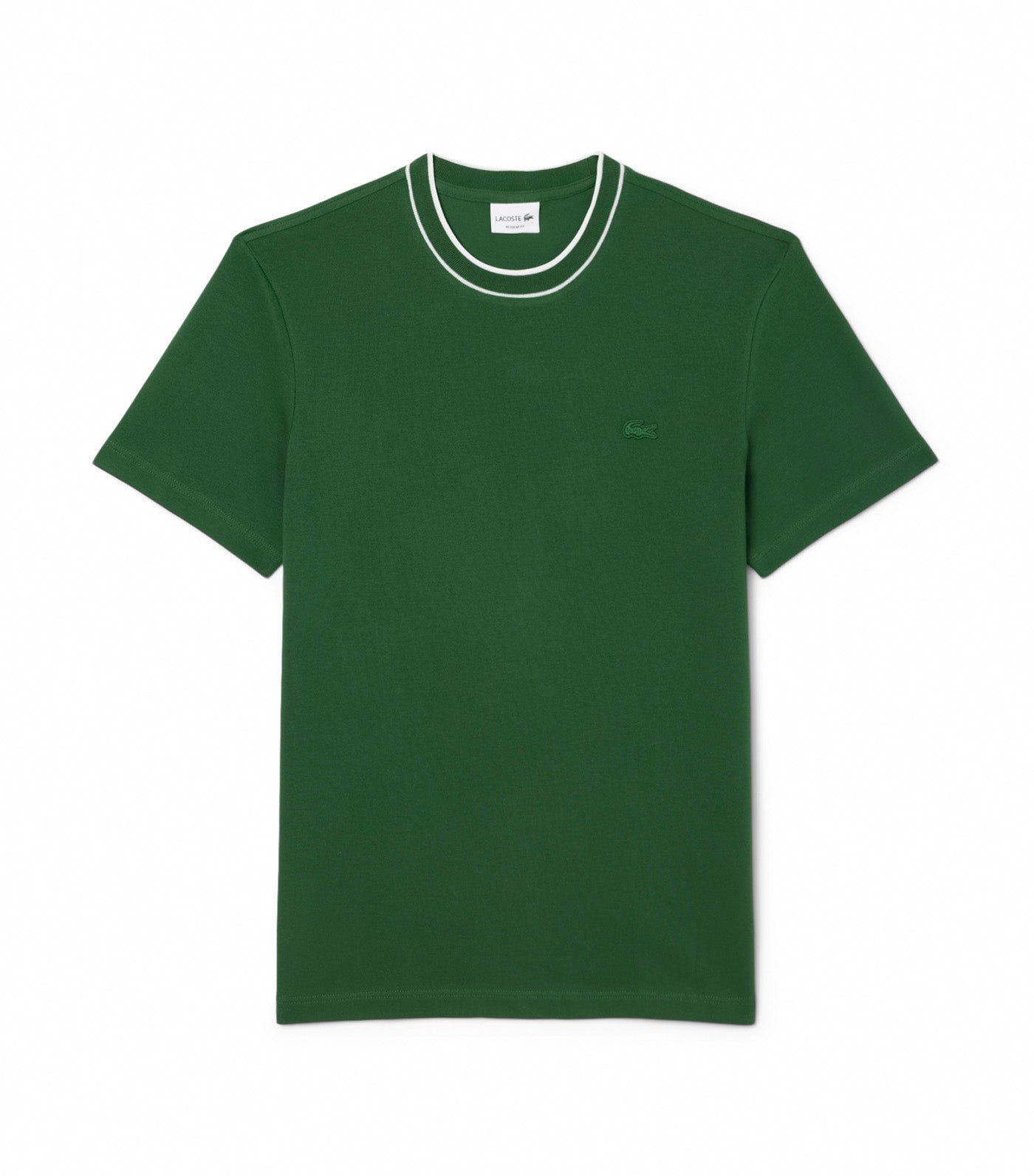 Stretch Piqué Stripe Collar T-Shirt