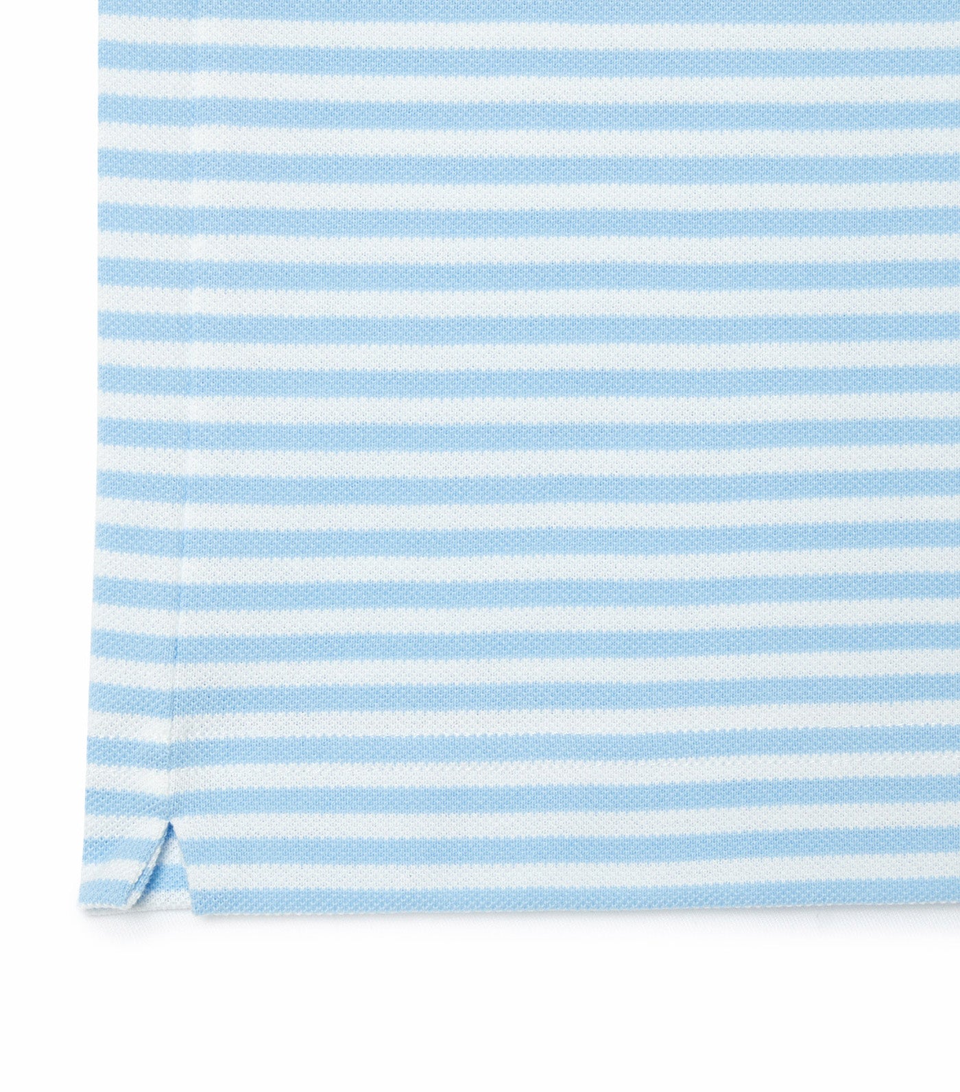 Classic Fit L.12.12 Striped Petit Piqué Polo Shirt White/Overview