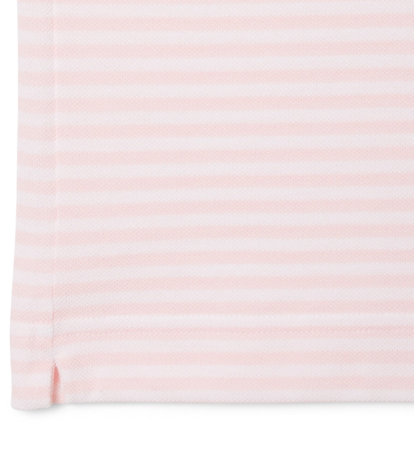 Classic Fit L.12.12 Striped Petit Piqué Polo Shirt White/Overview