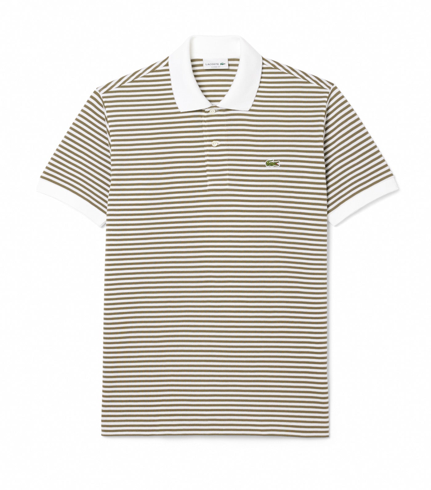 Classic Fit L.12.12 Striped Petit Piqué Polo Shirt