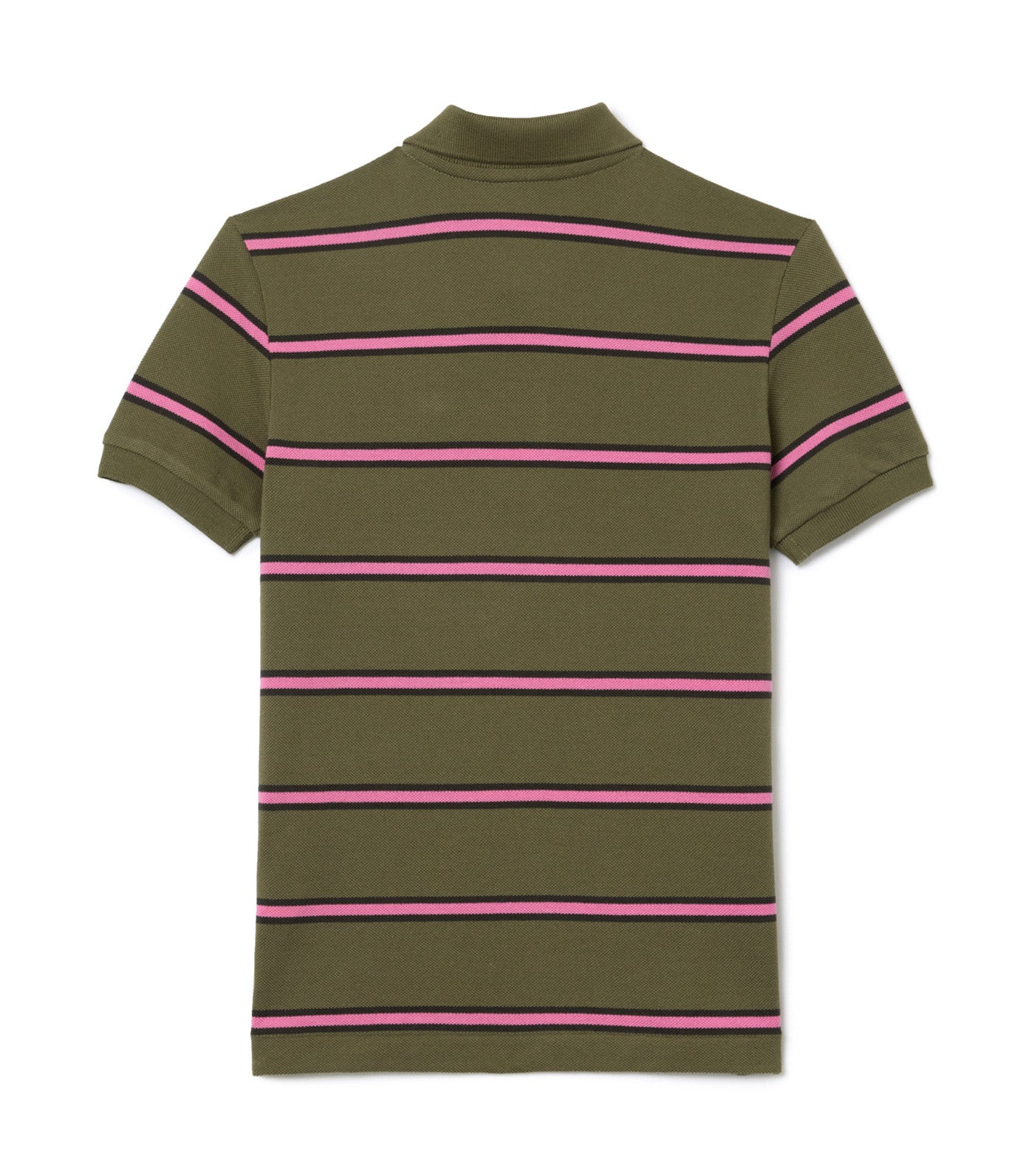 Boys’ Striped Piqué Polo Shirt Khaki/Sapwood-Reseda