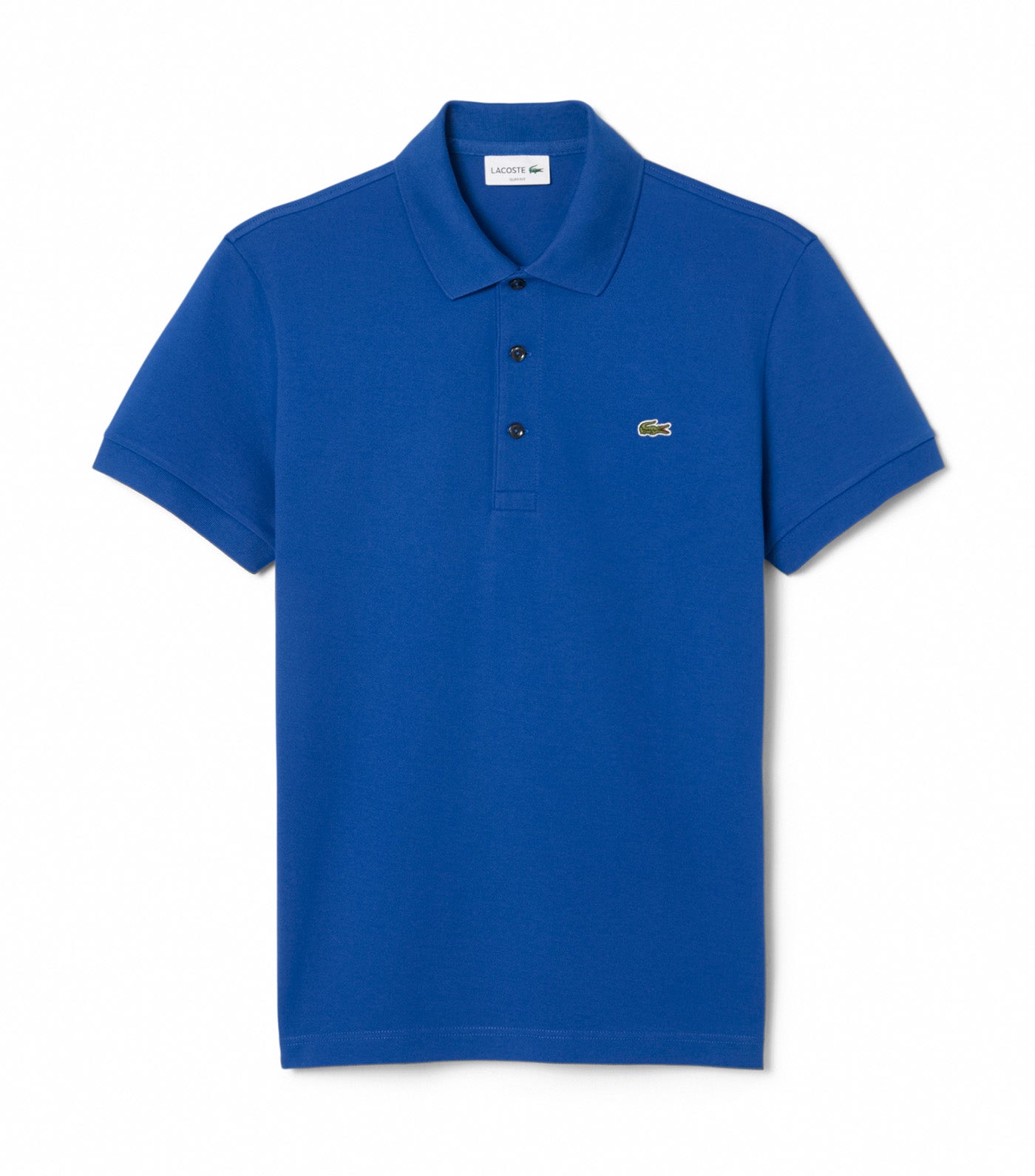 Slim Fit Stretch Petit Piqué Polo Shirt France Blue