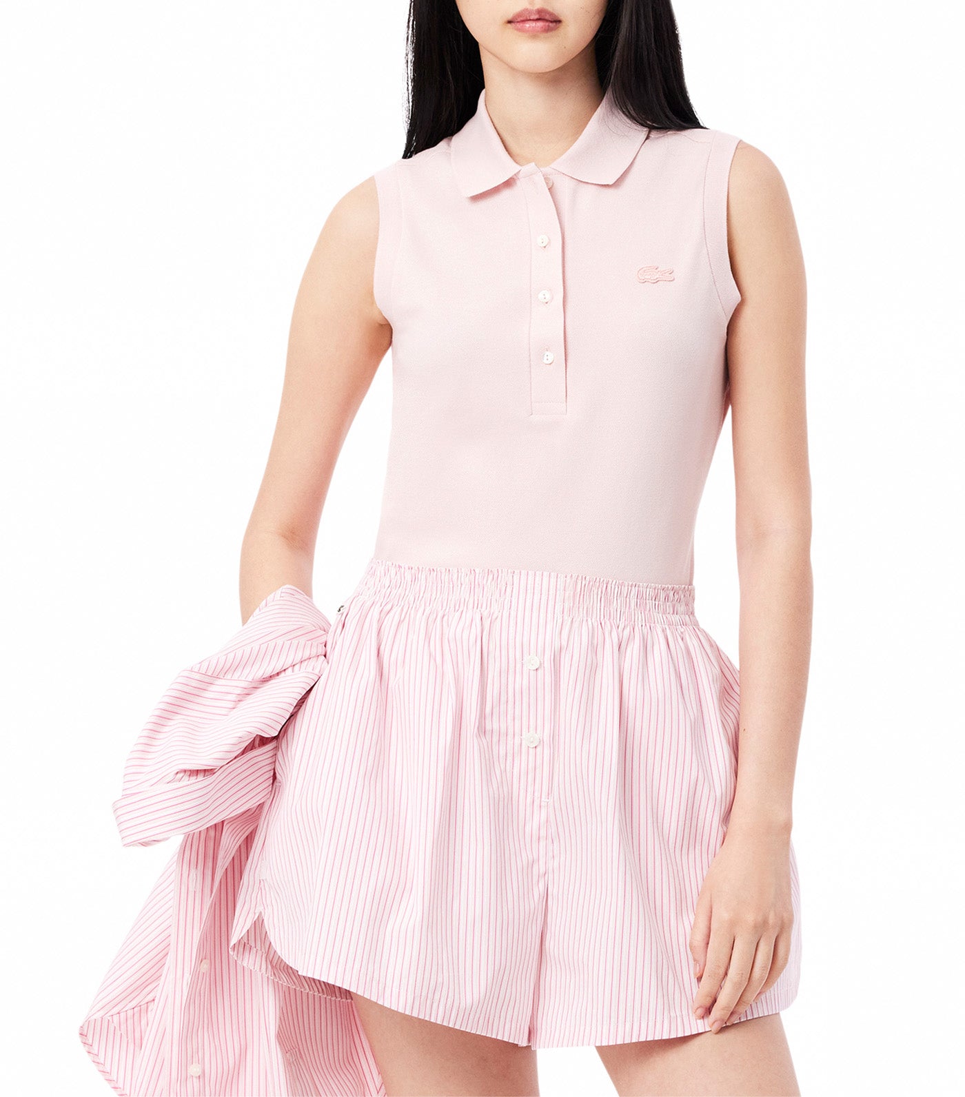 Slim Fit L.12.D Sleeveless Stretch Polo Shirt