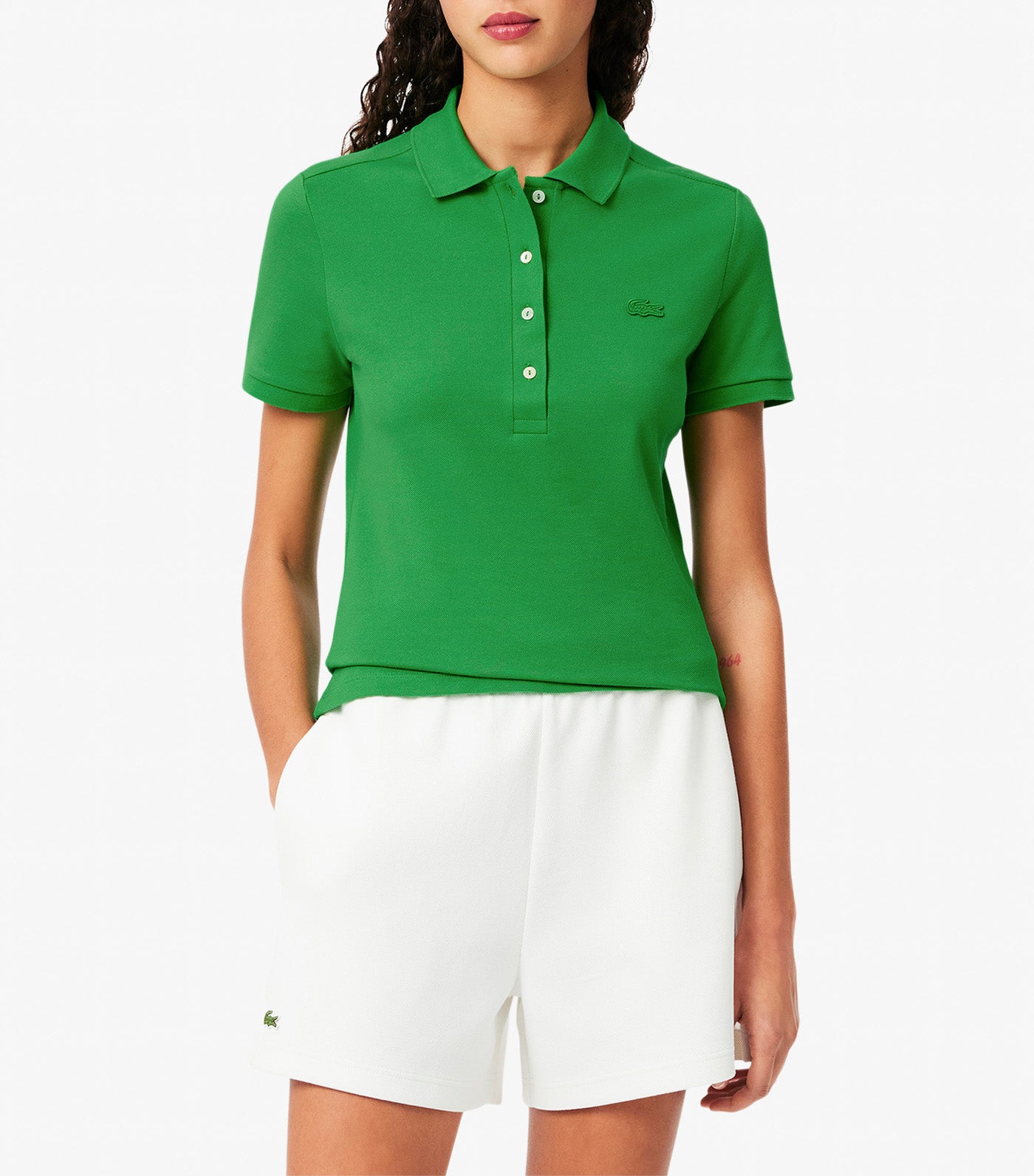 L.12.D Slim Fit Stretch Mini Piqué Polo Shirt