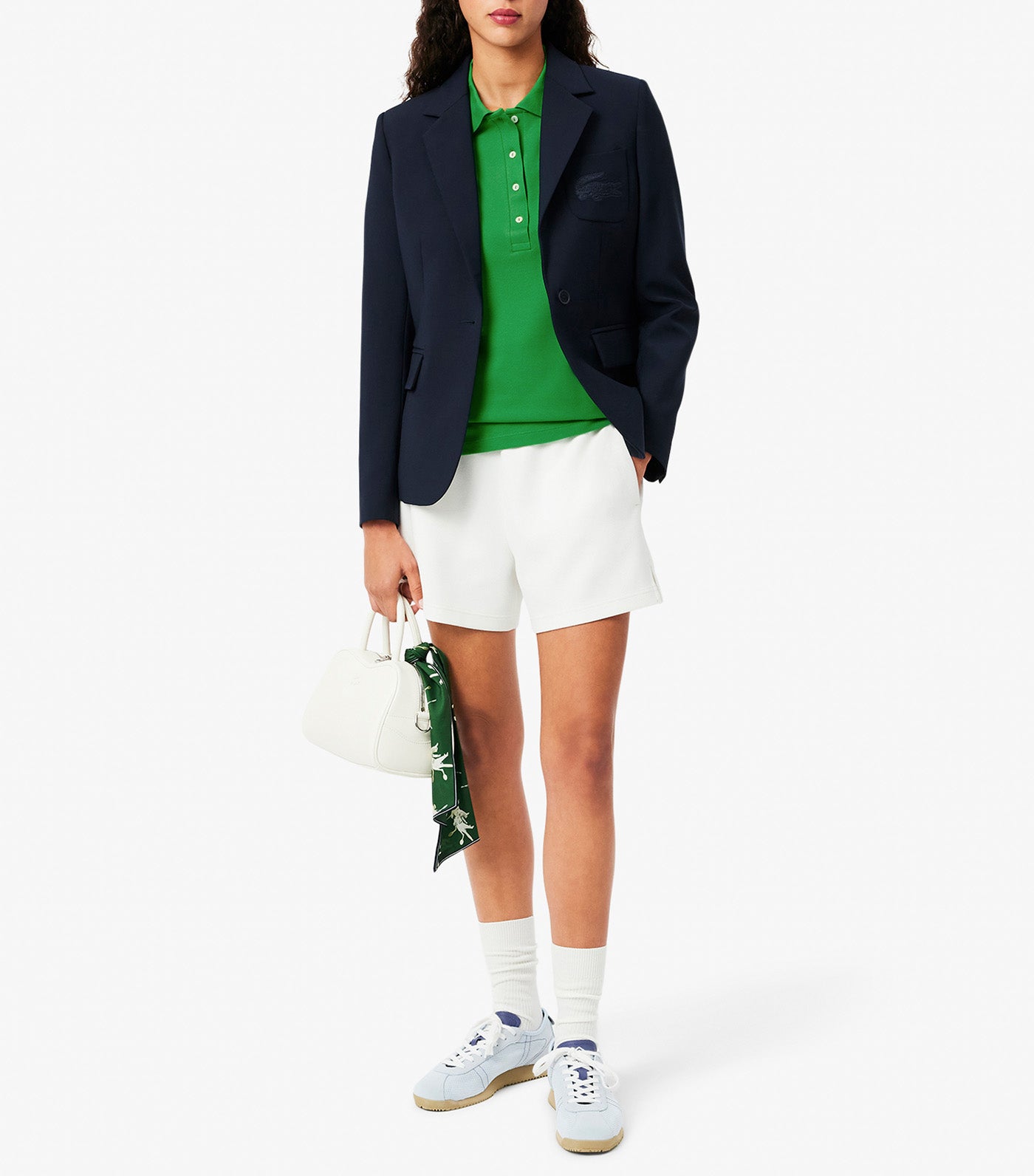 L.12.D Slim Fit Stretch Mini Piqué Polo Shirt