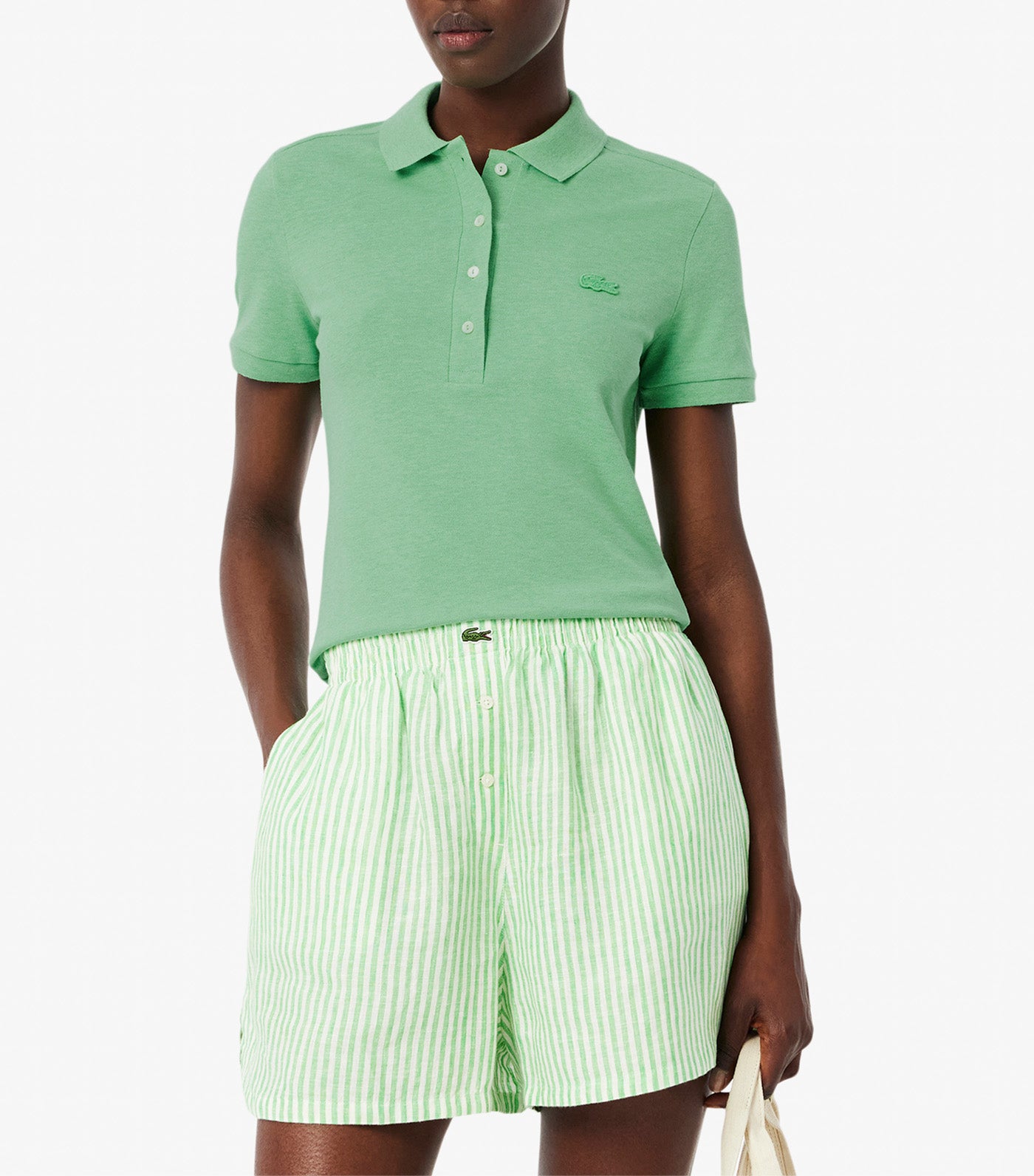 L.12.D Slim Fit Stretch Mini Piqué Polo Shirt