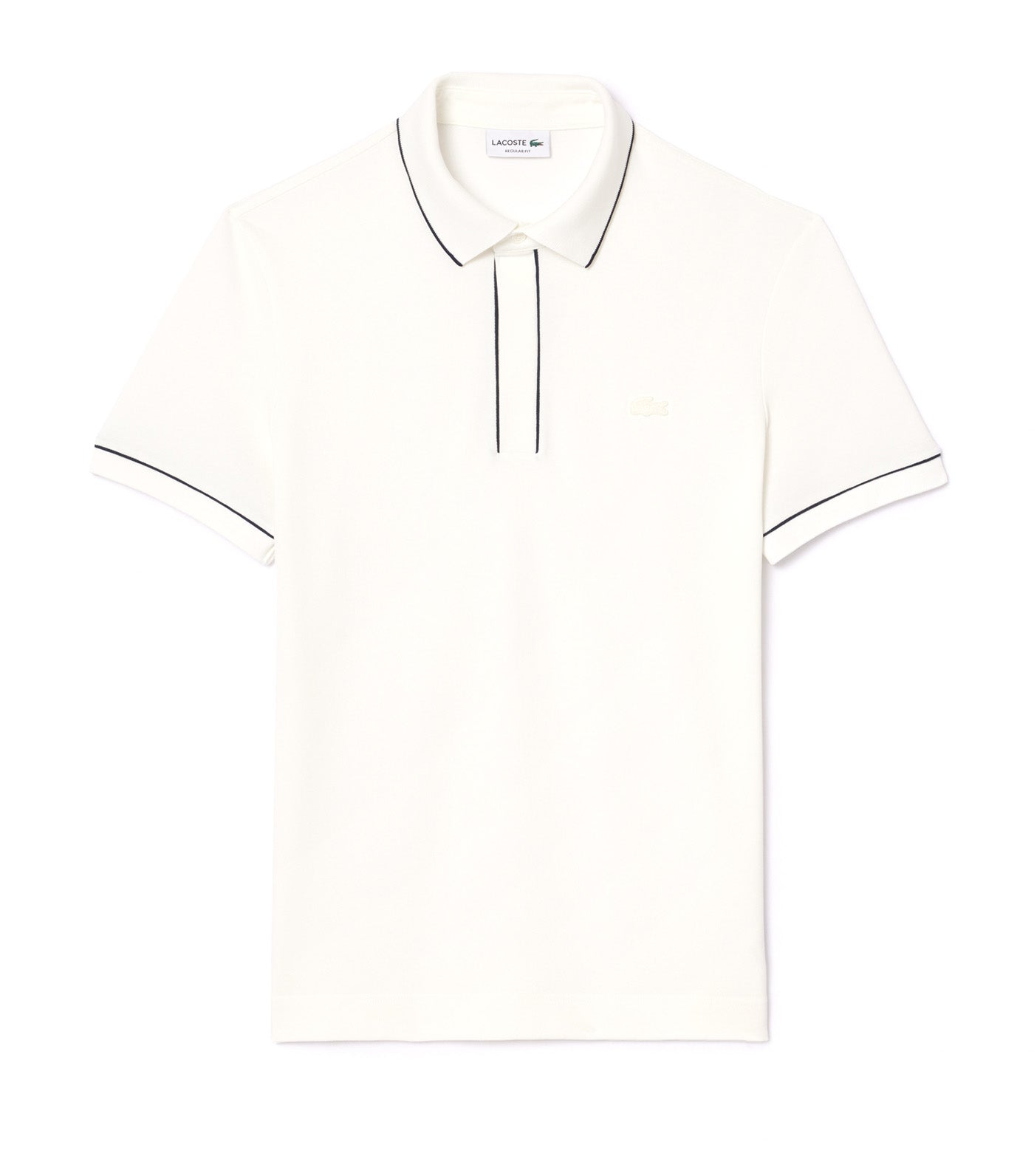Lacoste Regular Fit Paris Stretch Piqué Polo Shirt Flour 