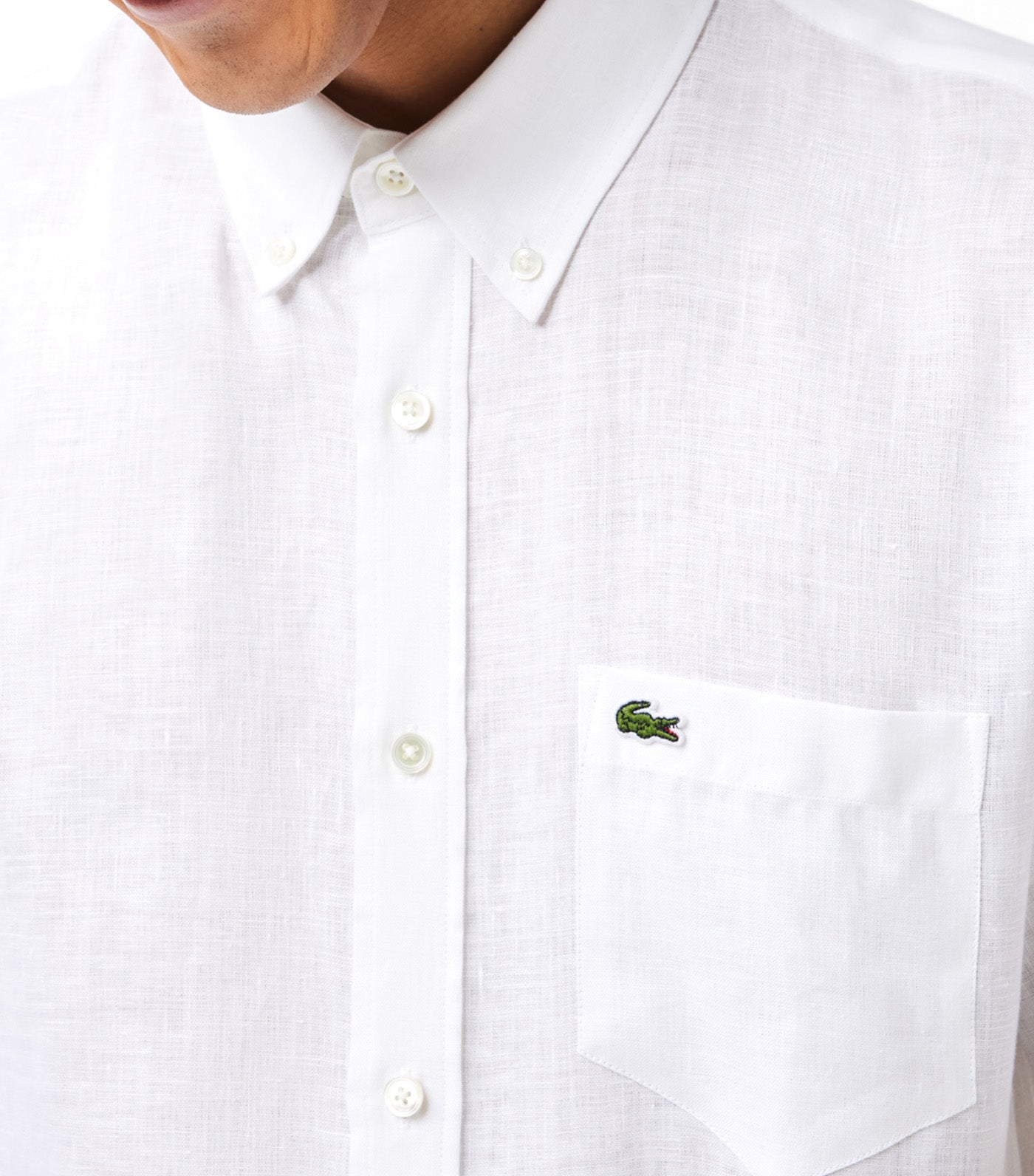 Short-Sleeved Linen Shirt