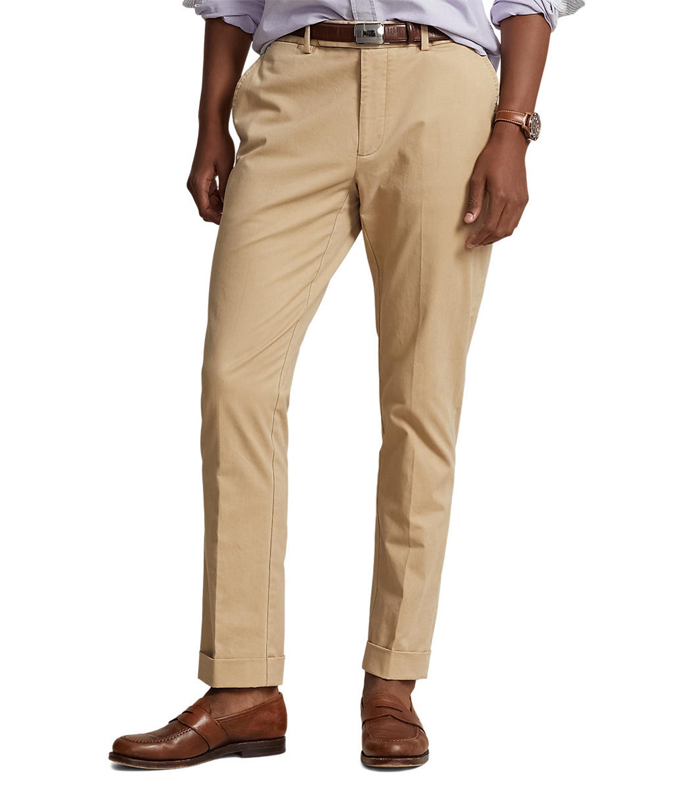 Men's Stretch Chino Suit Trouser Monument Tan