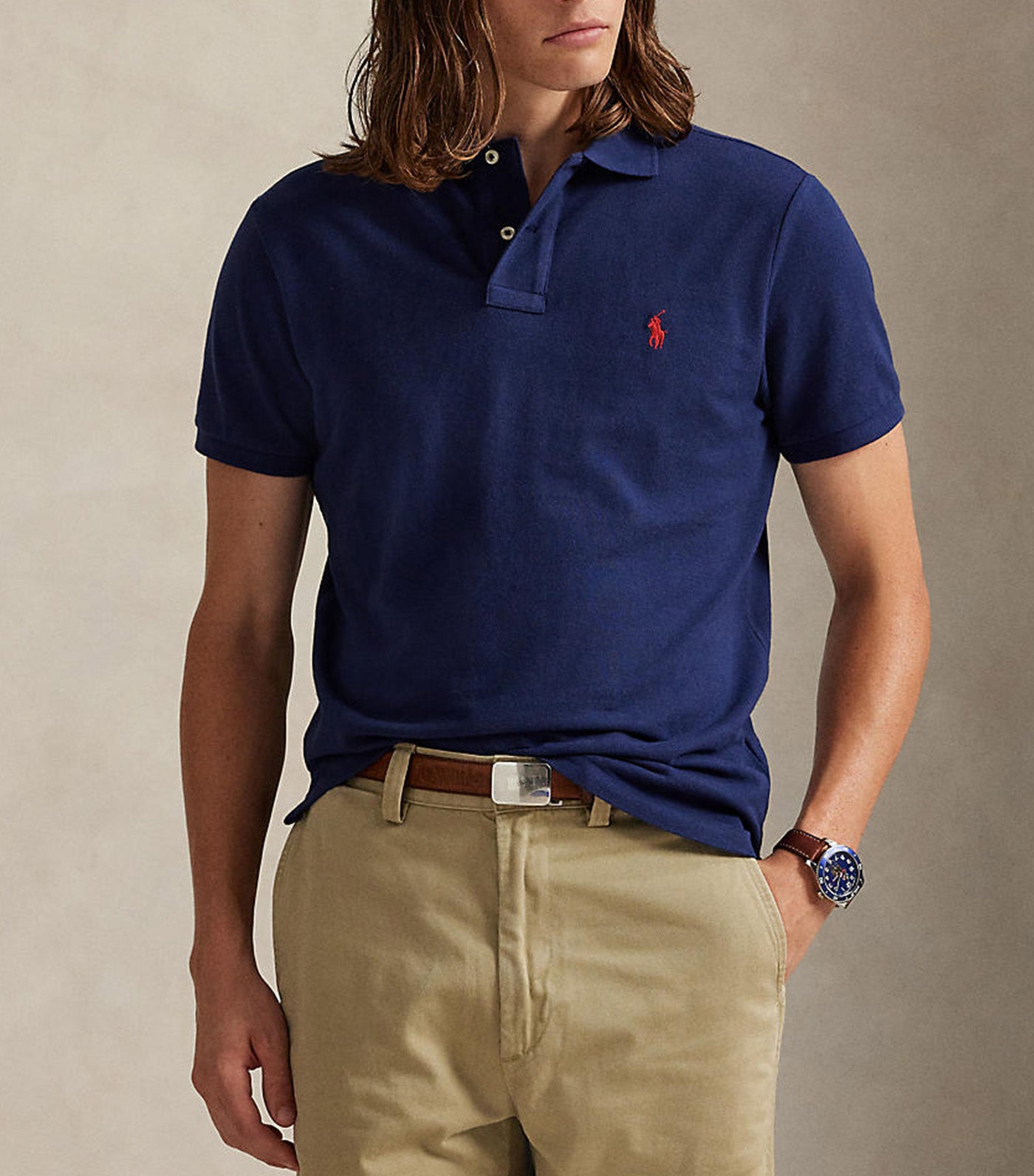 Polo Ralph Lauren The Iconic Mesh Polo Shirt Newport Navy