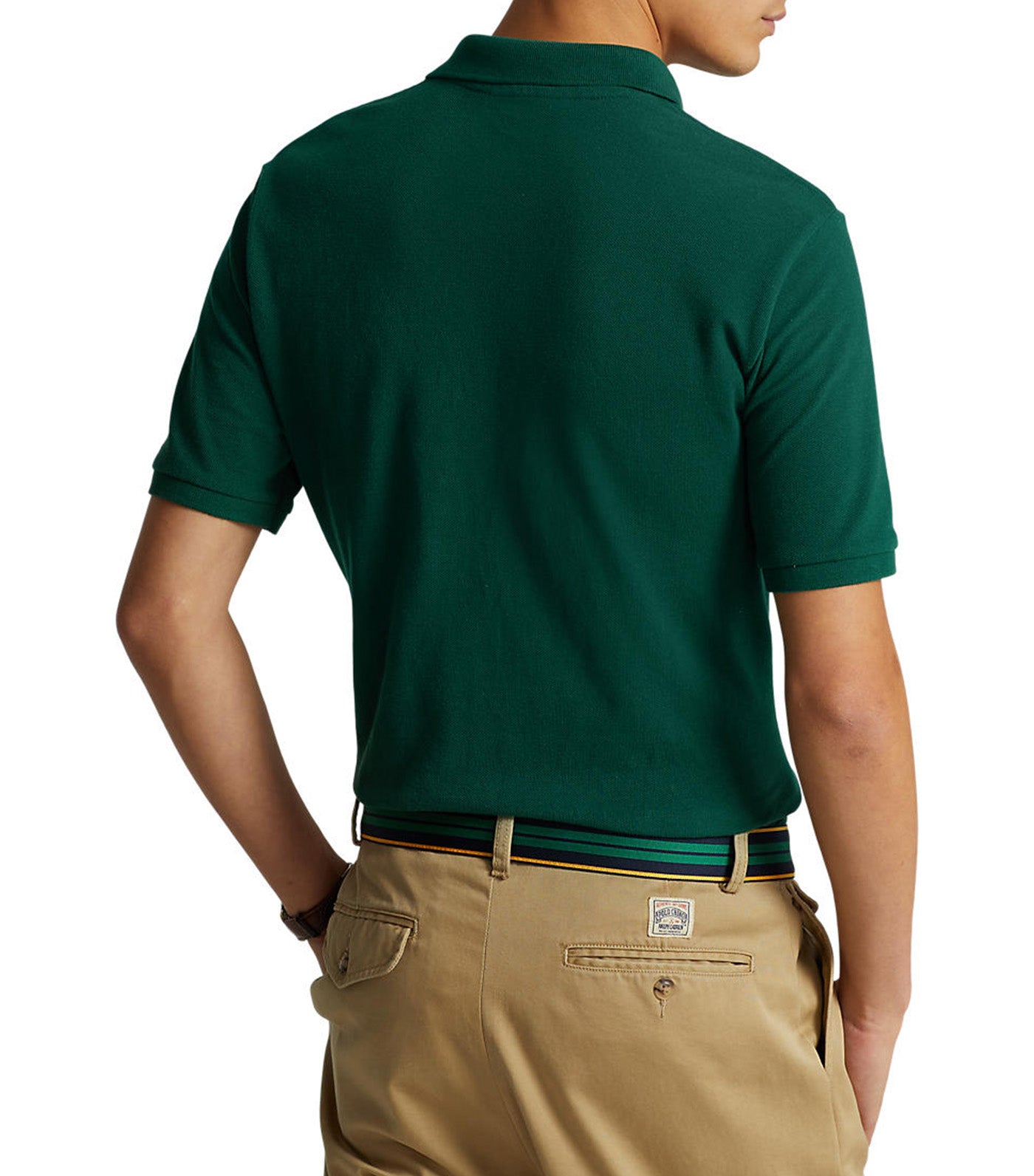 Men's Custom Slim Fit Mesh Polo Shirt New Forest