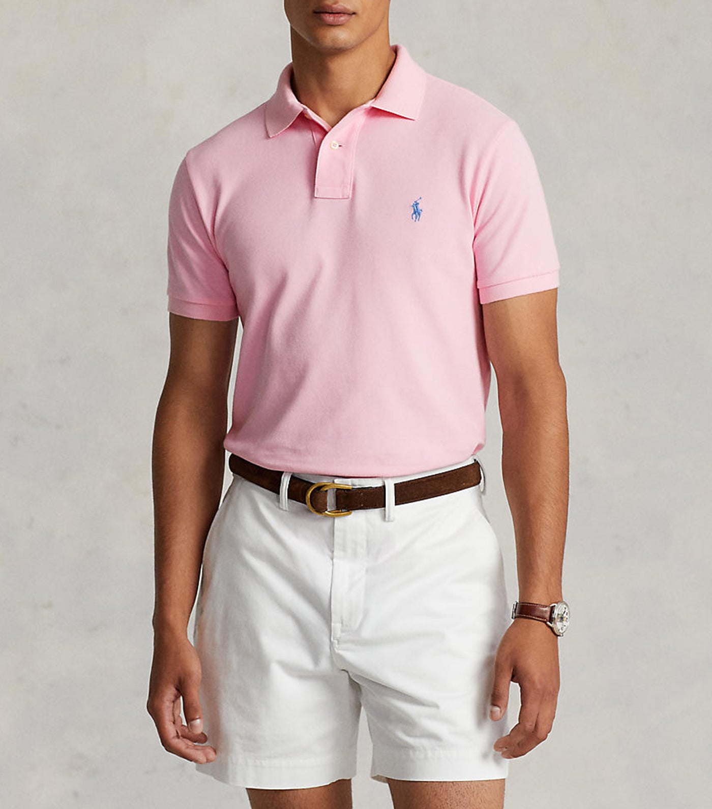 Men's Classic Fit Mesh Polo Shirt