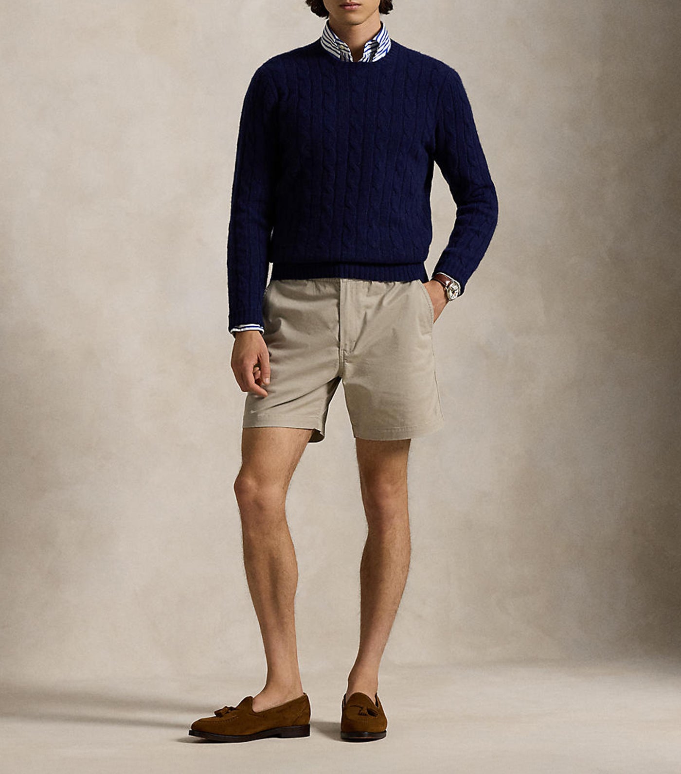Men's 6in Polo Prepster Stretch Chino Short Khaki Tan